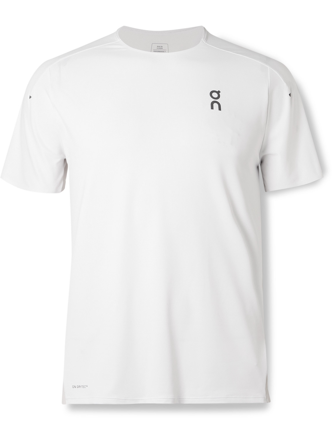 On Court Stretch Recycled-jersey T-shirt In White
