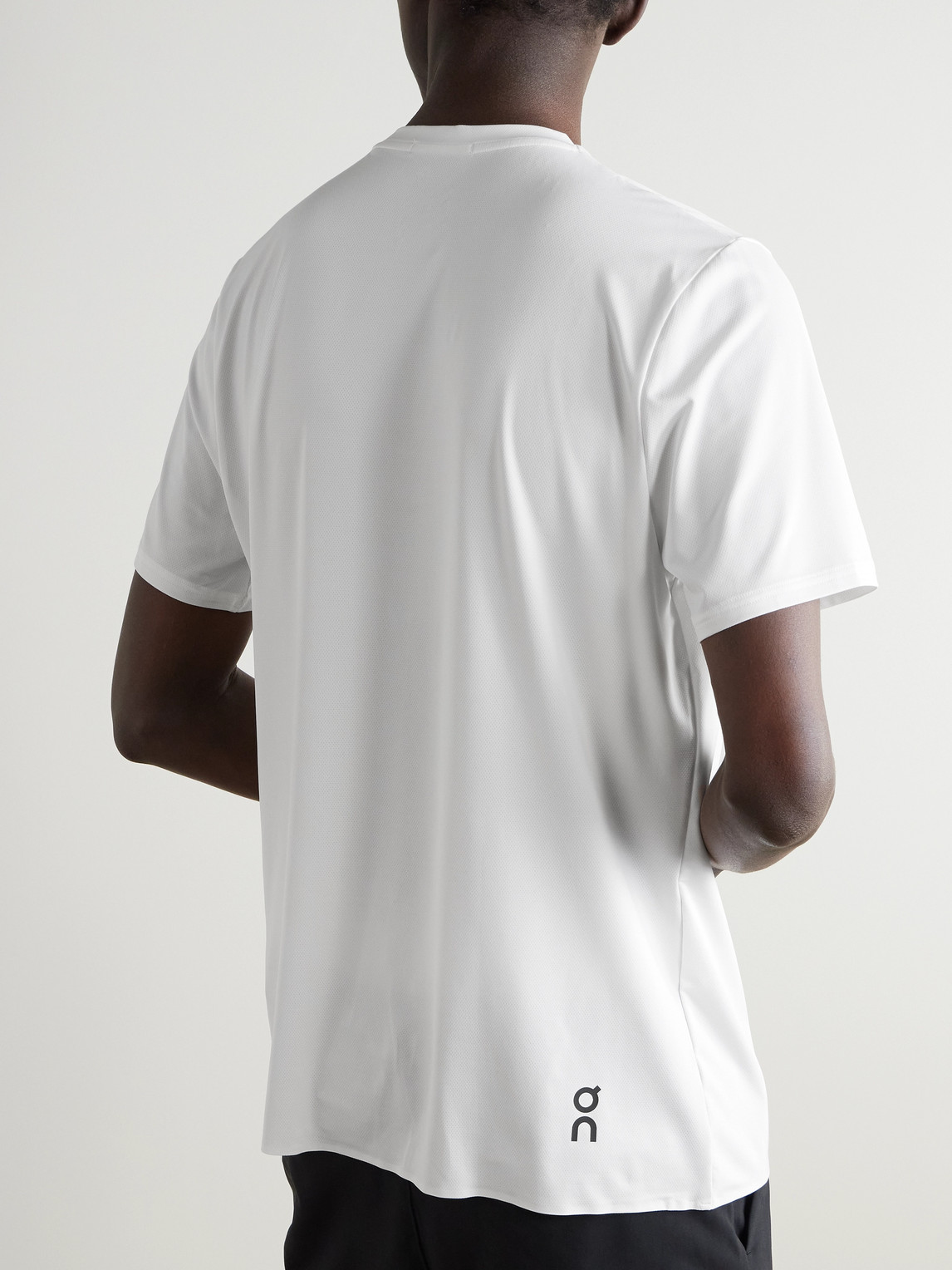 On Court Stretch Recycled-jersey T-shirt In White