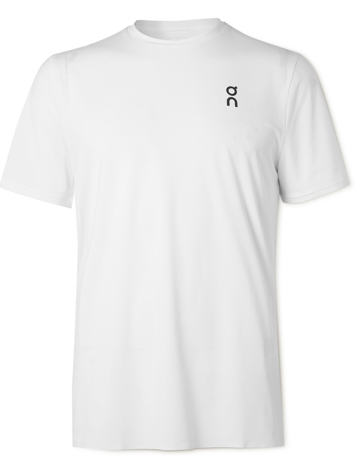 On Court Stretch Recycled-jersey T-shirt In White
