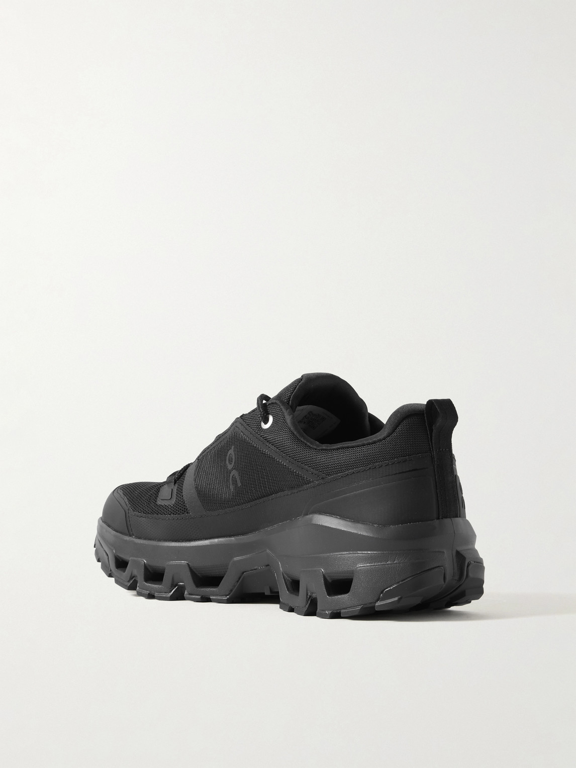 On Cloudrock Rubber-trimmed Mesh Trail Sneakers In Black