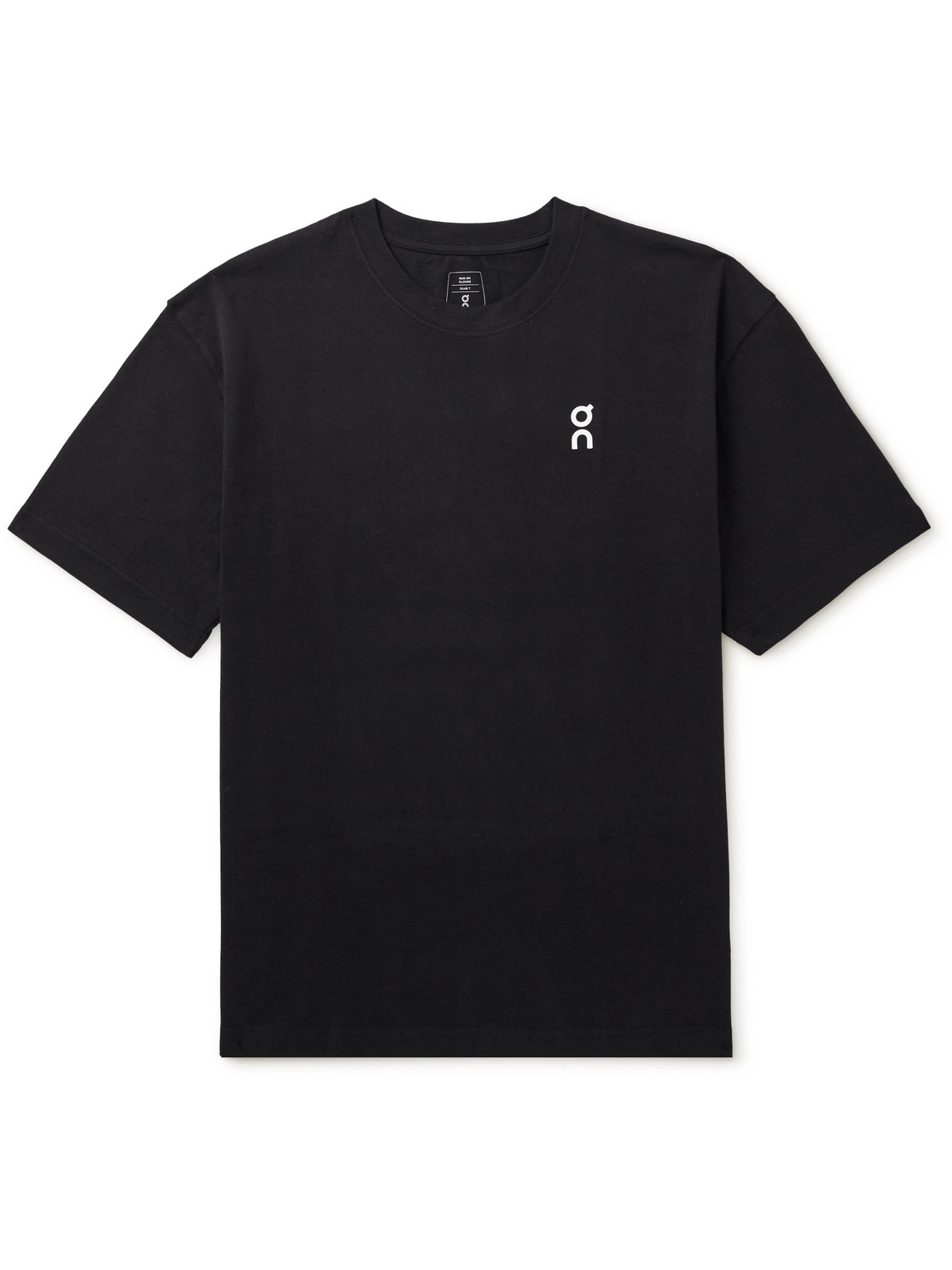 On Club Logo-print Cott-jersey T-shirt In Black
