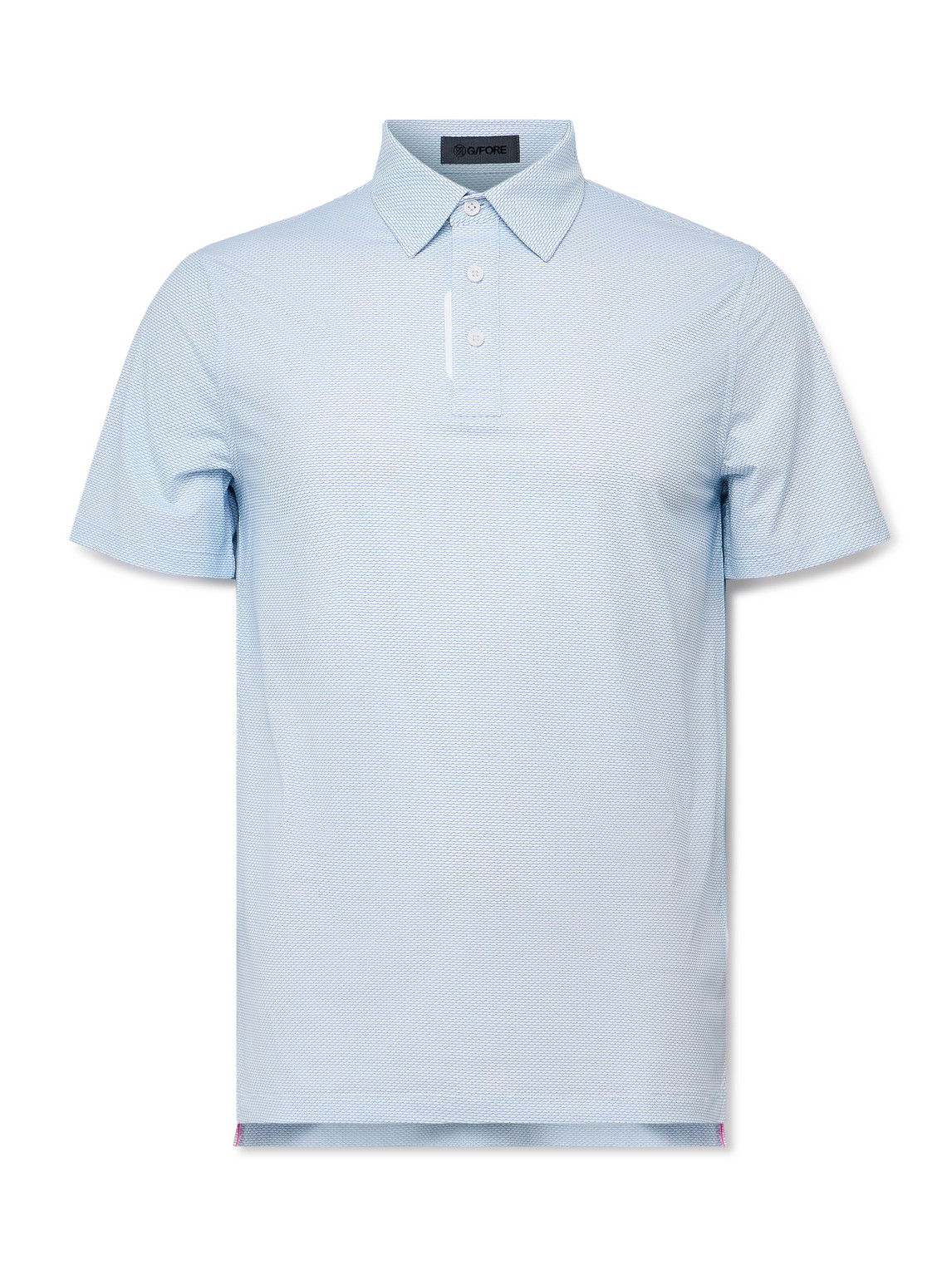 Stretch-Jacquard Golf Polo Shirt