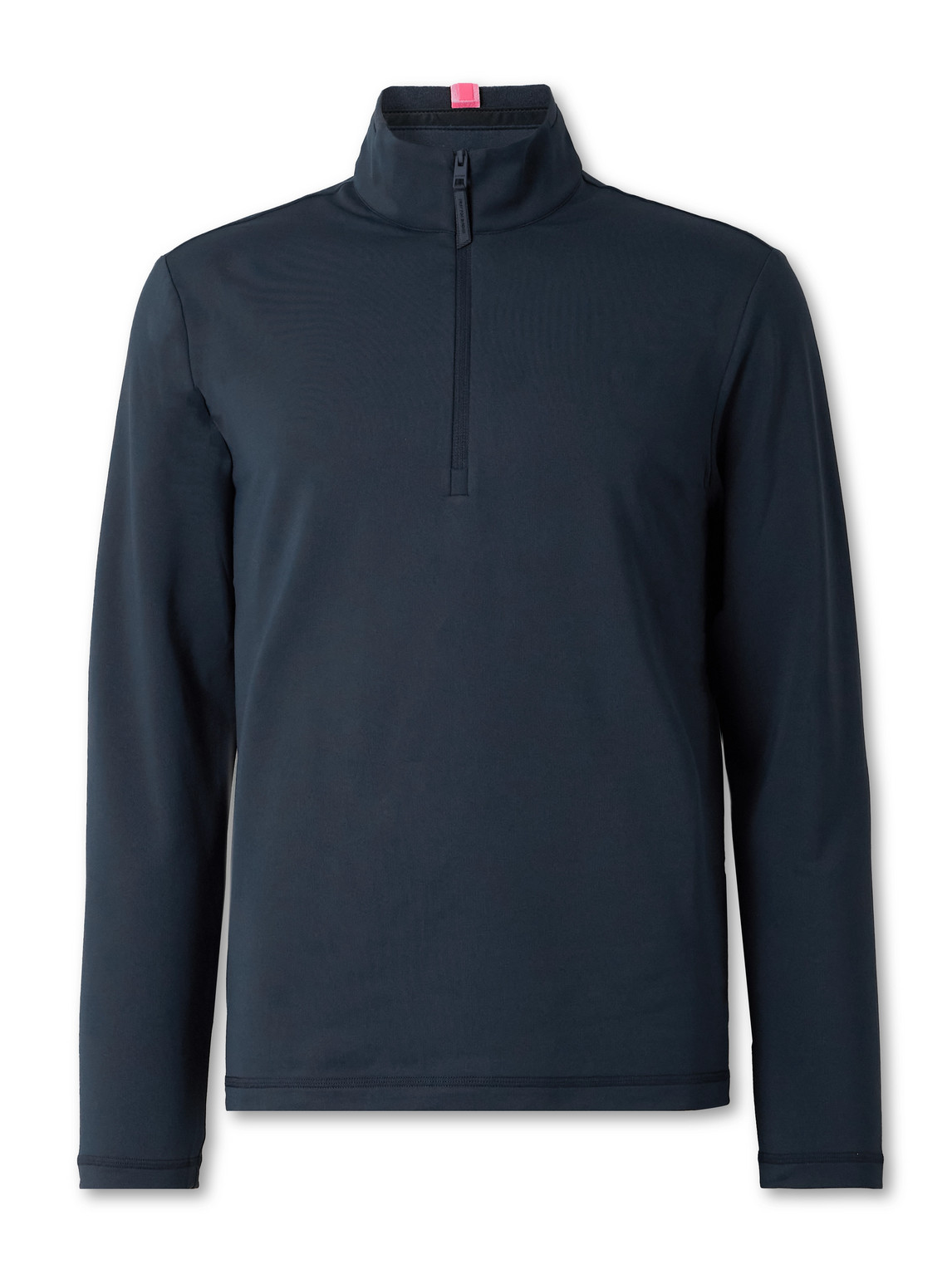 G/fore Brushed Tech-jersey Half-zip Golf Top In Blue