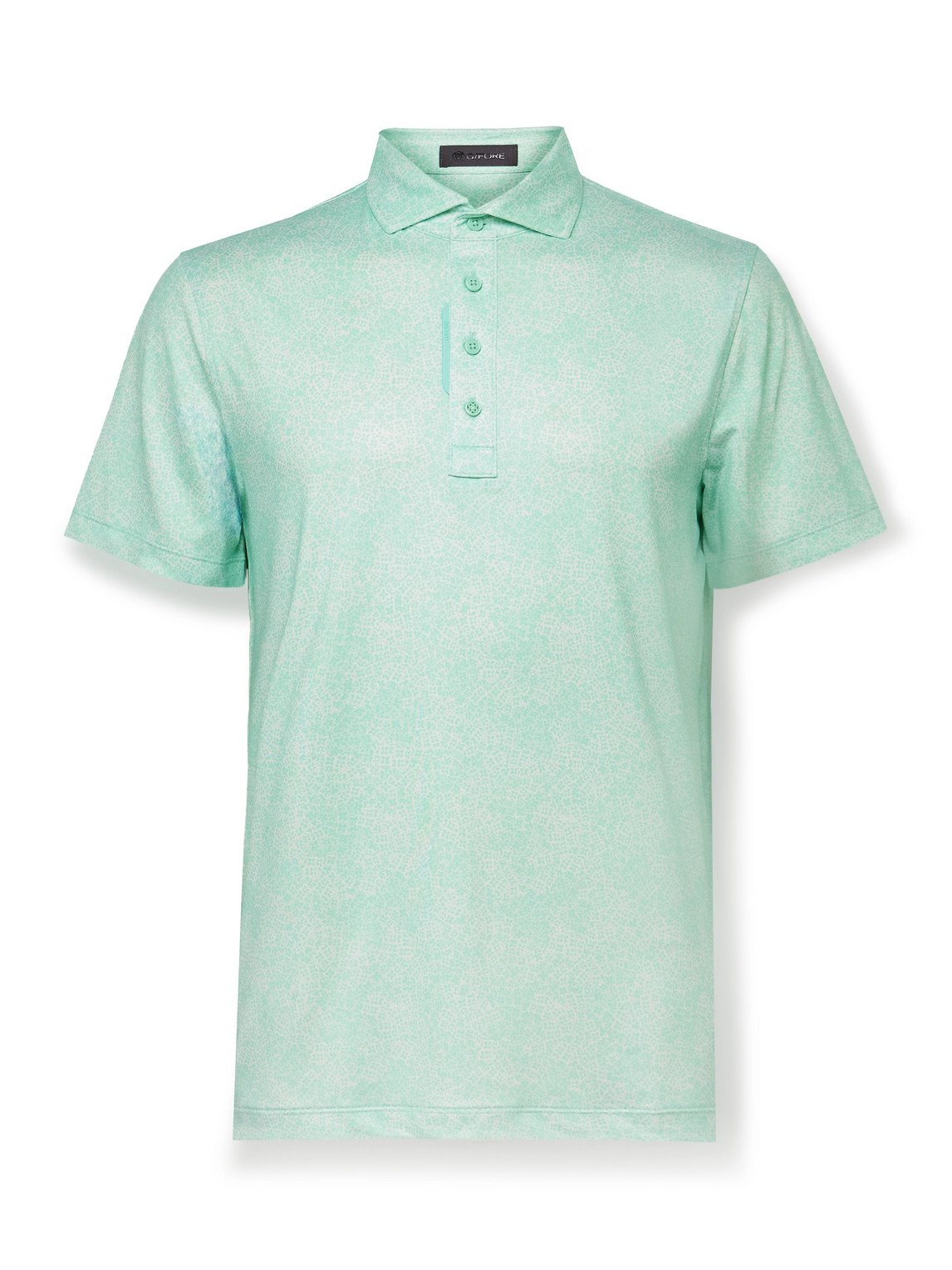G/fore Floral-print Tech-jersey Golf Polo Shirt