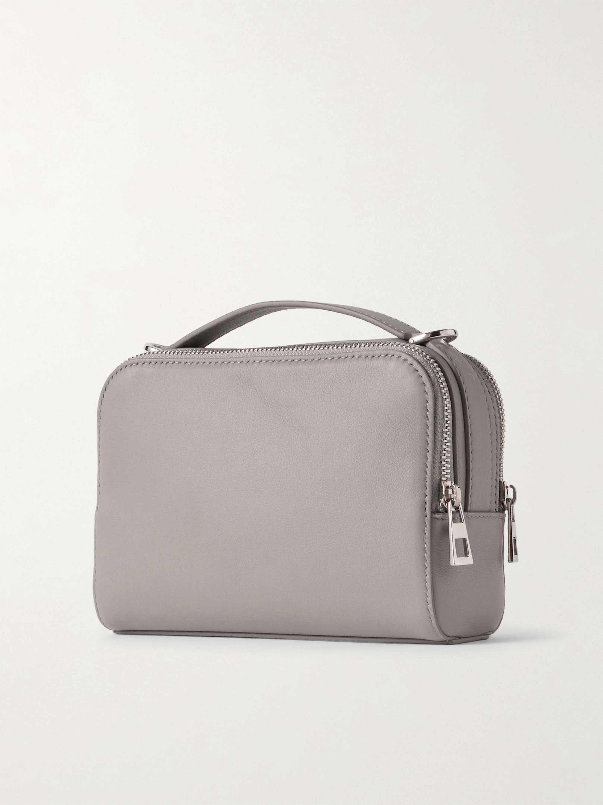 LOEWE Mini Logo-Debossed Leather Messenger Bag