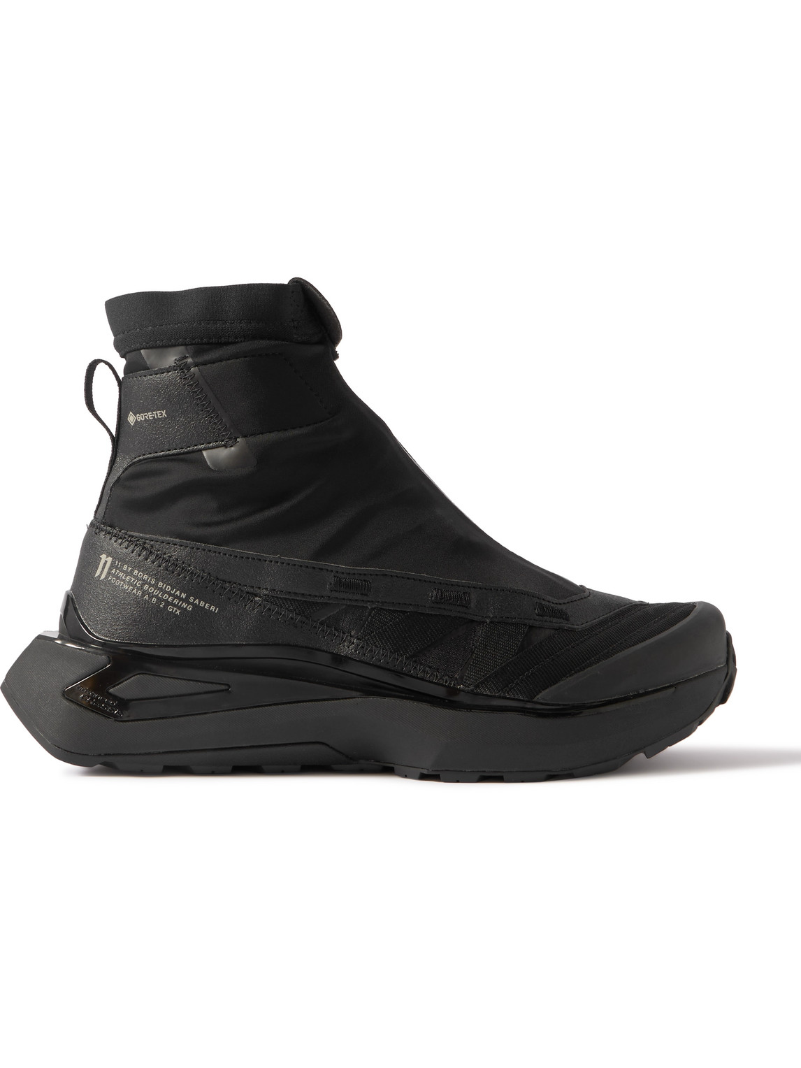 11 by Boris Bidjan Saberi 11S Footwear A.B.2. GTX GORE-TEX Tech-Jersey, Ripstop and Faux Leather High-Top Sneakers