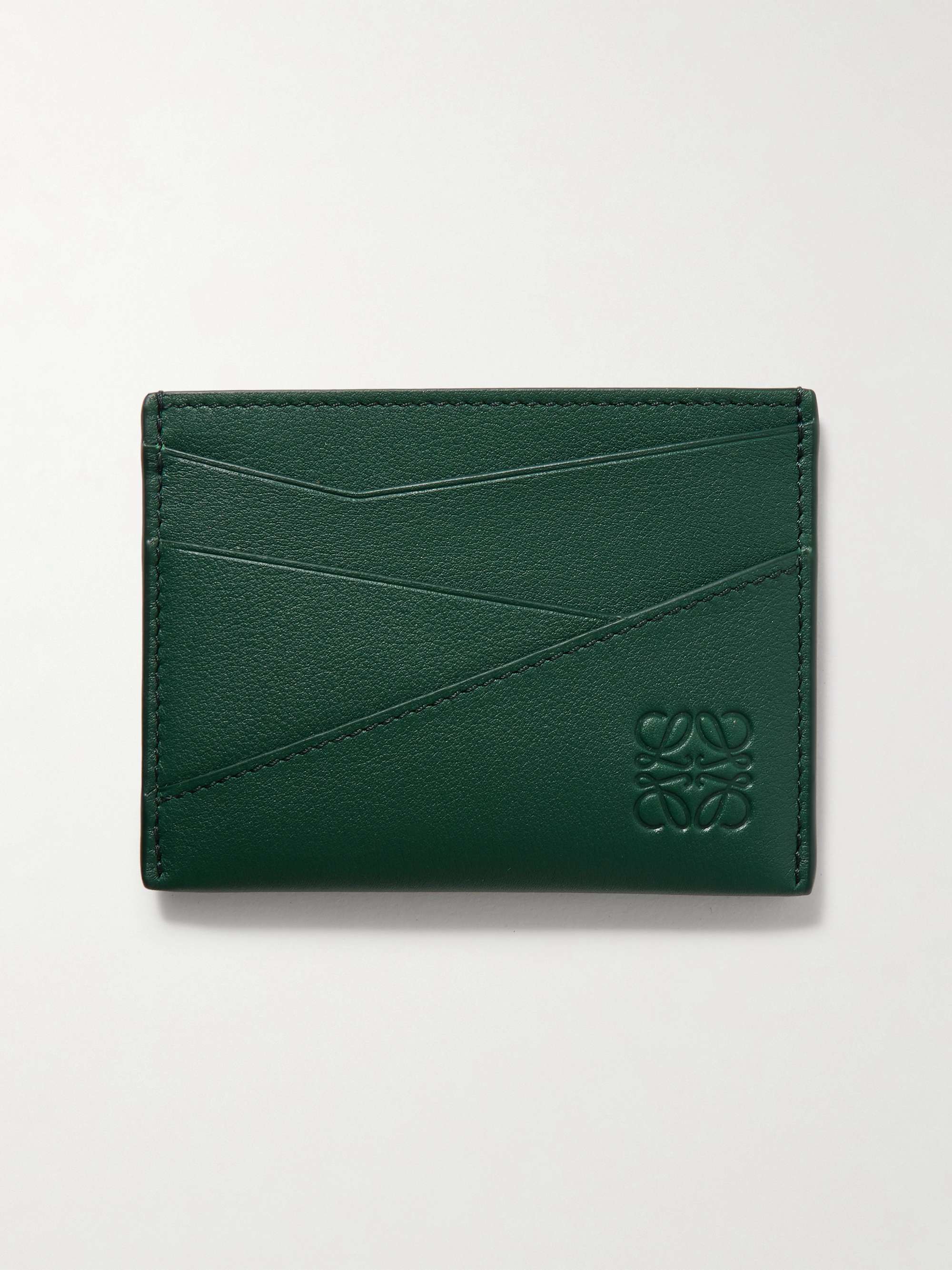 LOEWE Puzzle Logo Debossed Full Grain Leather Cardholder for Men MR PORTER
