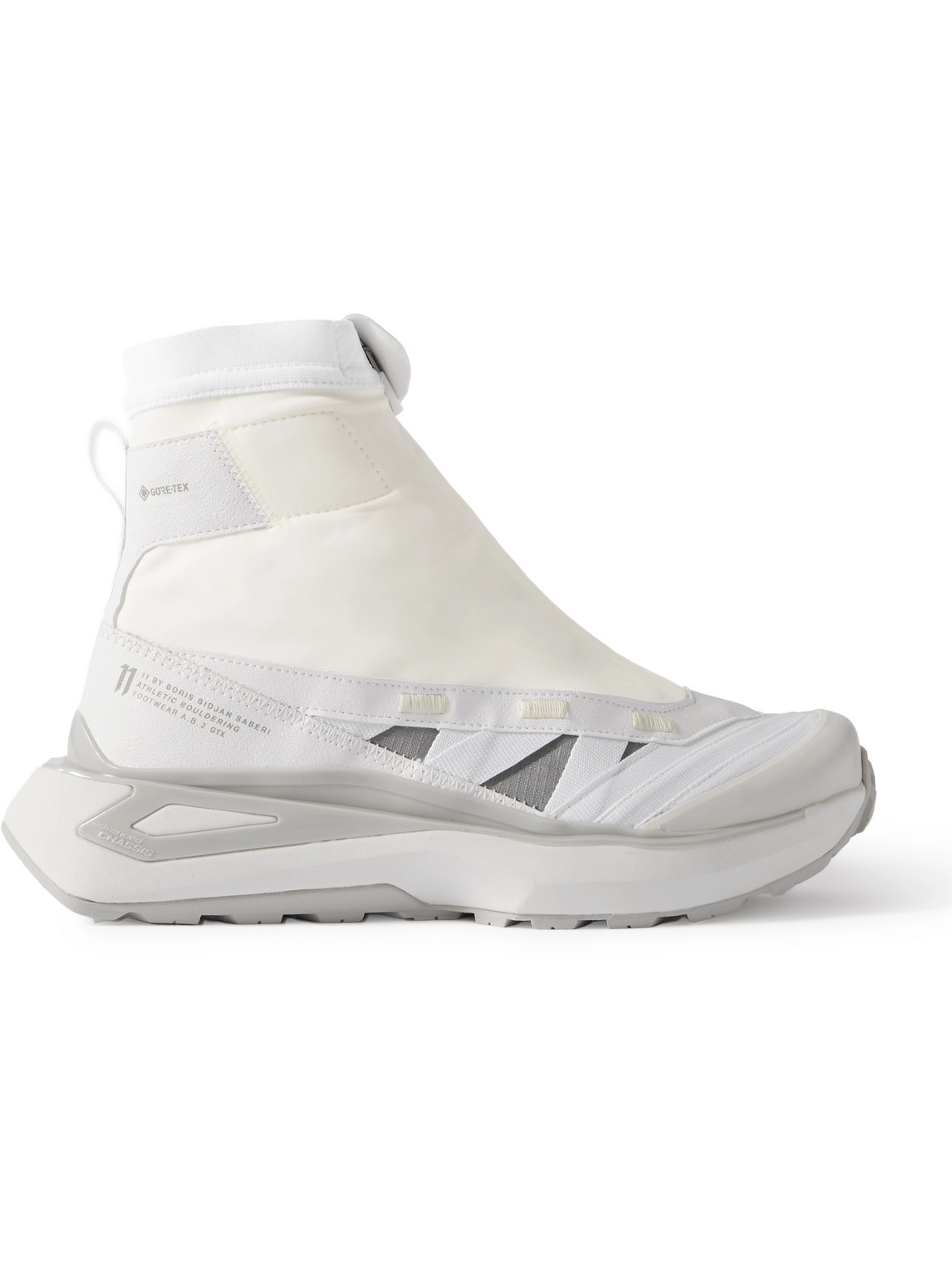 Salomon 11 By Boris Bidjan Saberi 11s Footwear A.b.2. Gtx Gore-tex Tech-jersey, Ripstop And Faux Leather Hig In White