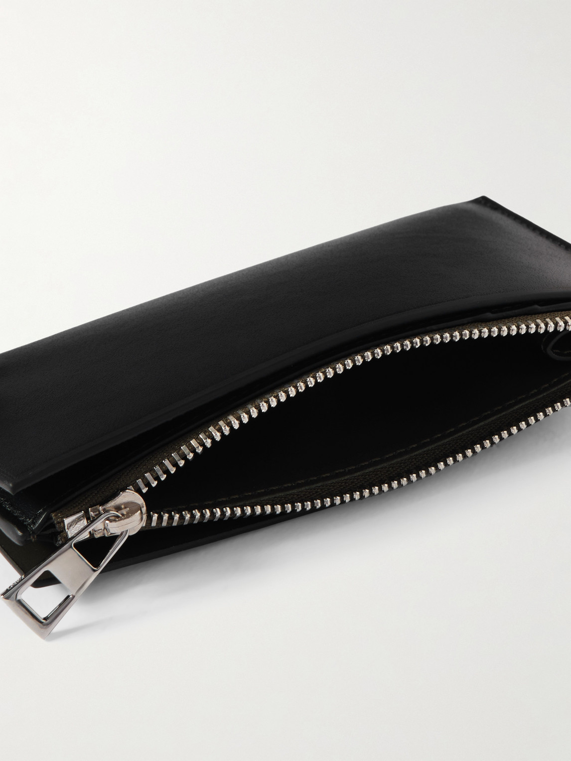 Loewe Pebble Slider Leather Cardholder In Black