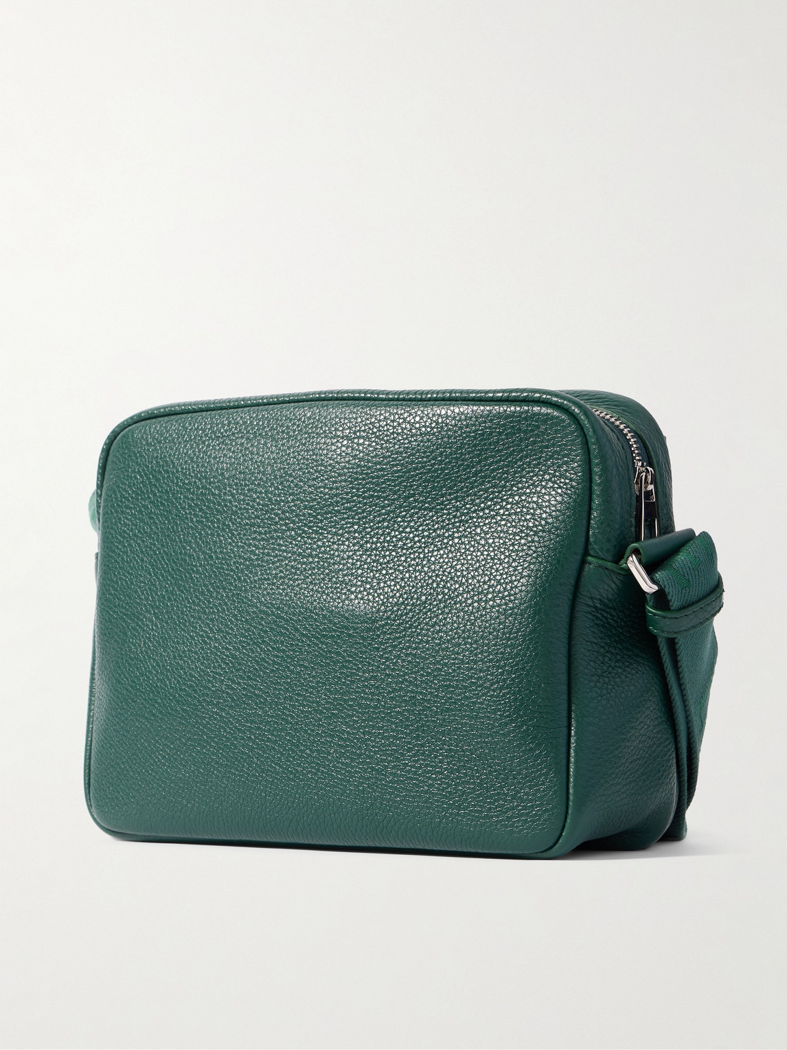 Loewe Pebble Xs Full-grain Leather Messenger Bag In Green