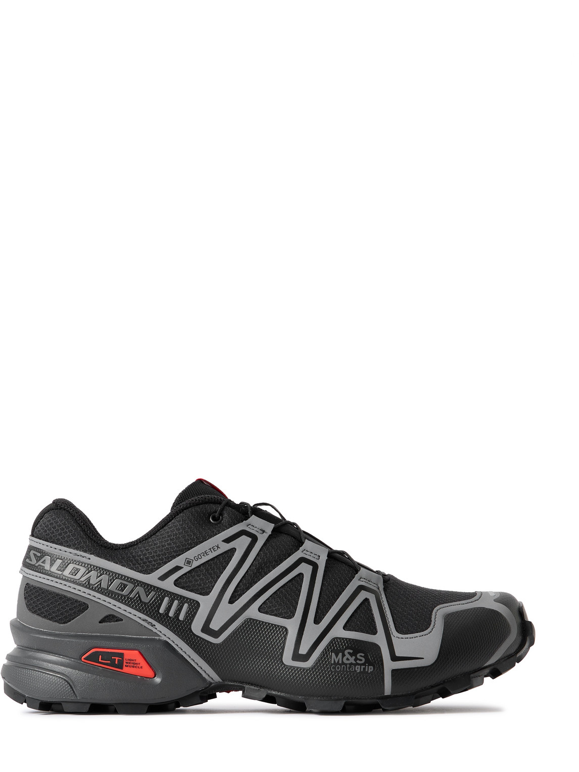 Salomon Speedcross 3 Gtx Rubber-trimmed Gore-tex Mesh Sneakers In Black