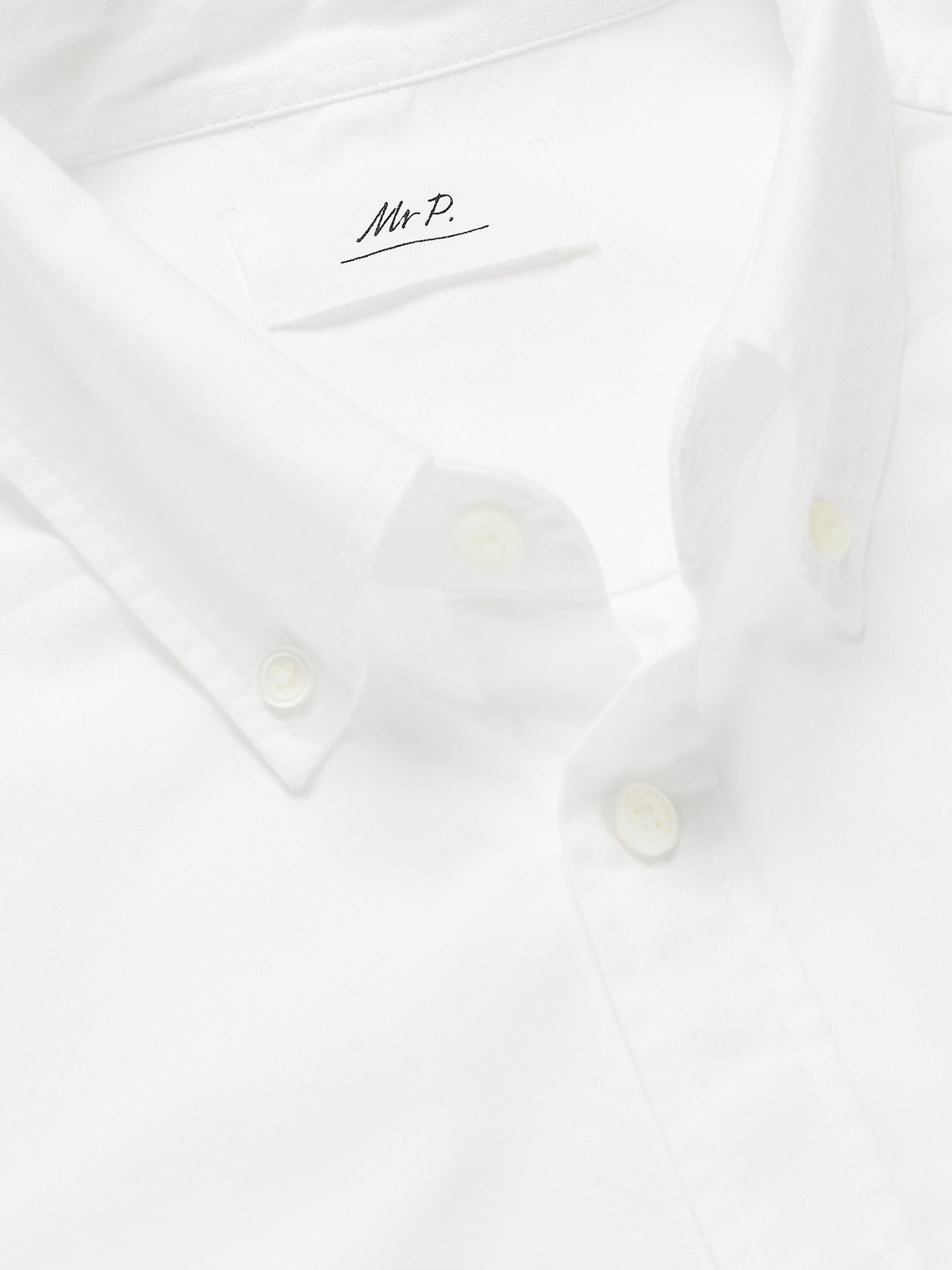 Mr P. - Button-Down Collar Organic Cotton Oxford Shirt