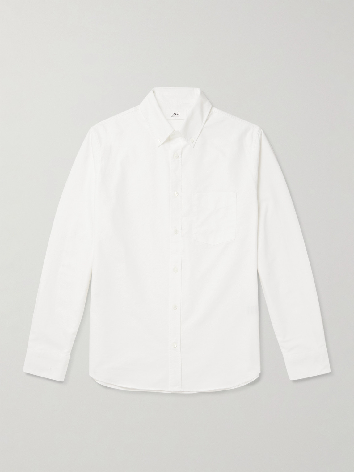 MR P. Button-Down Collar Organic Cotton Oxford Shirt - Men