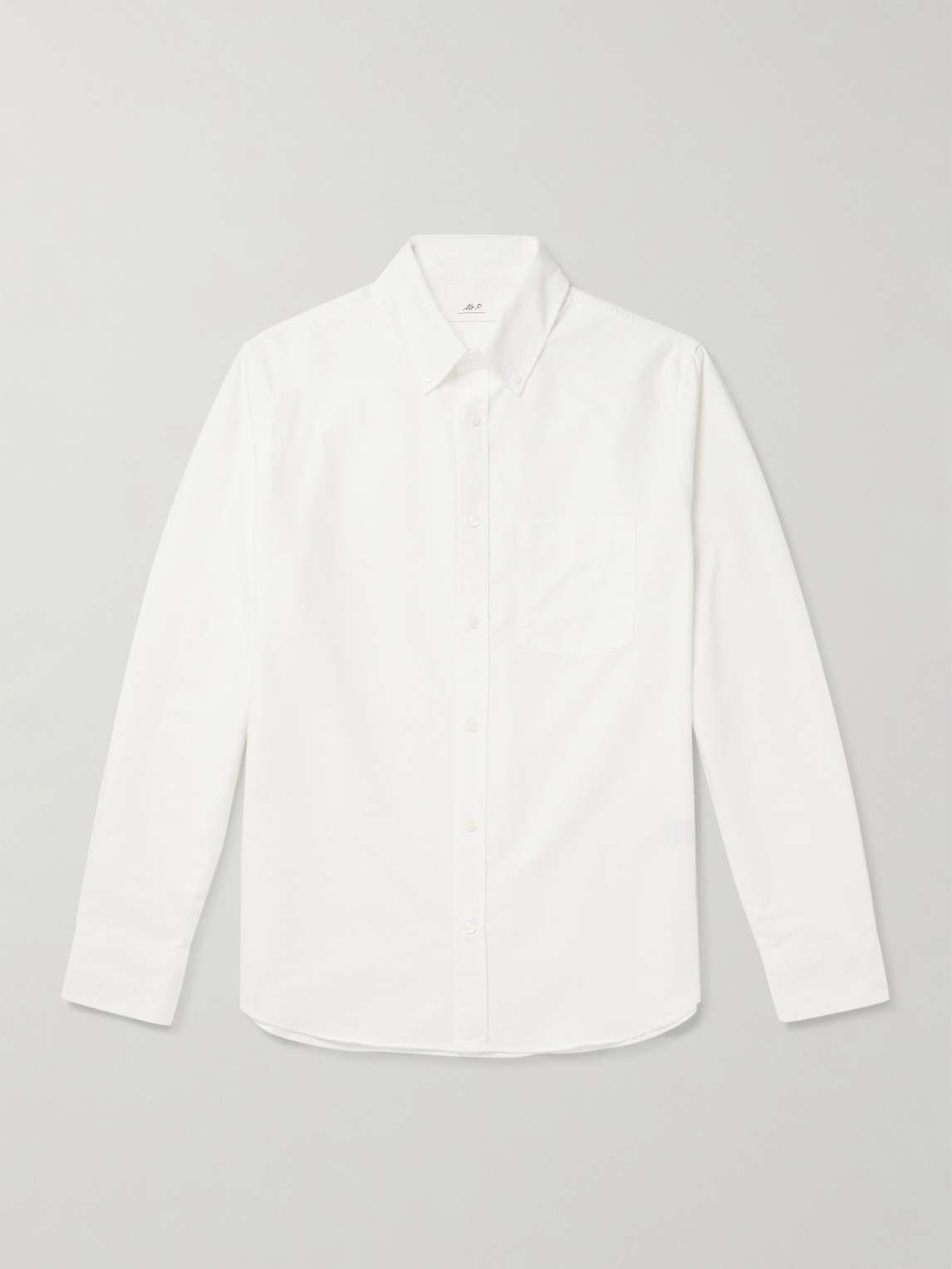 Button-Down Collar Organic Cotton Oxford Shirt