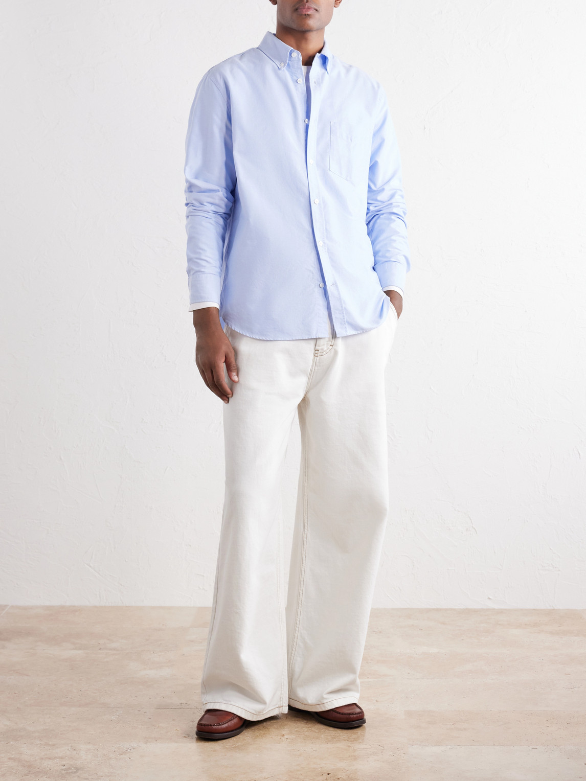 Mr P. - Button-Down Collar Organic Cotton Oxford Shirt