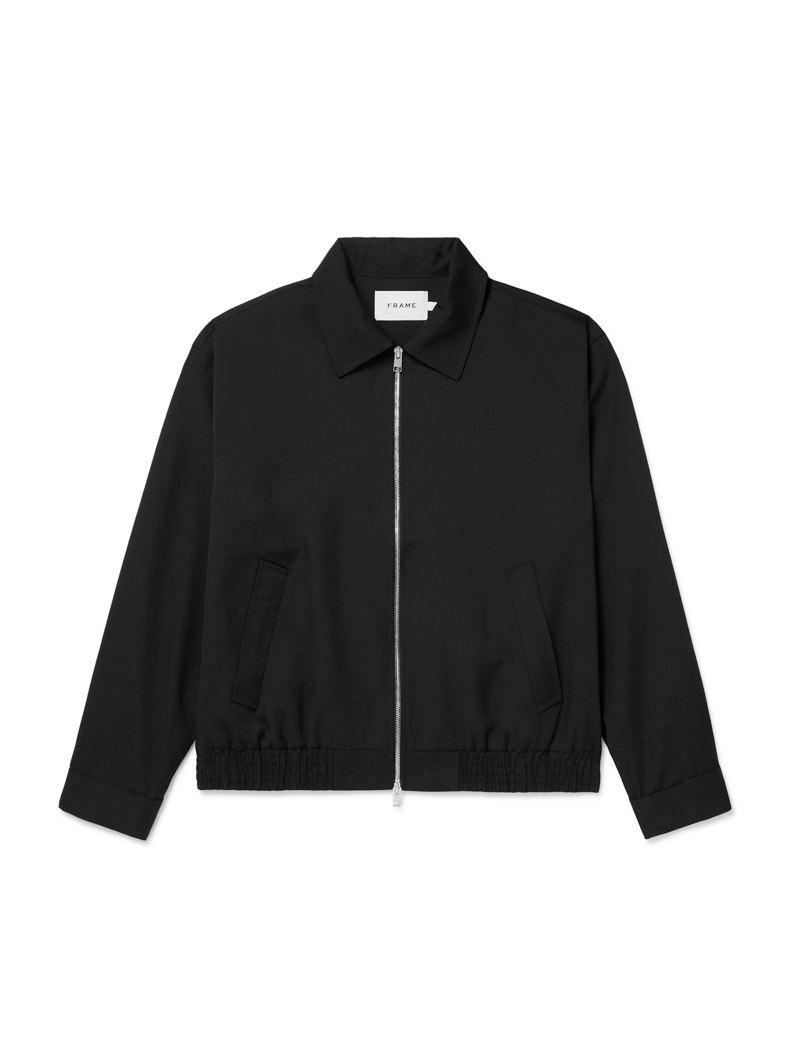 Frame Wool-twill Blouson Jacket In Black