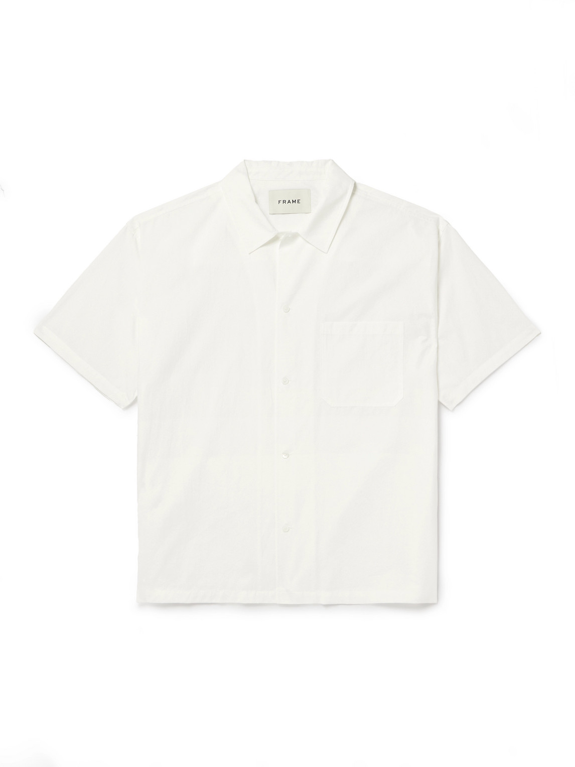 Frame Cotton Polo Shirt In White