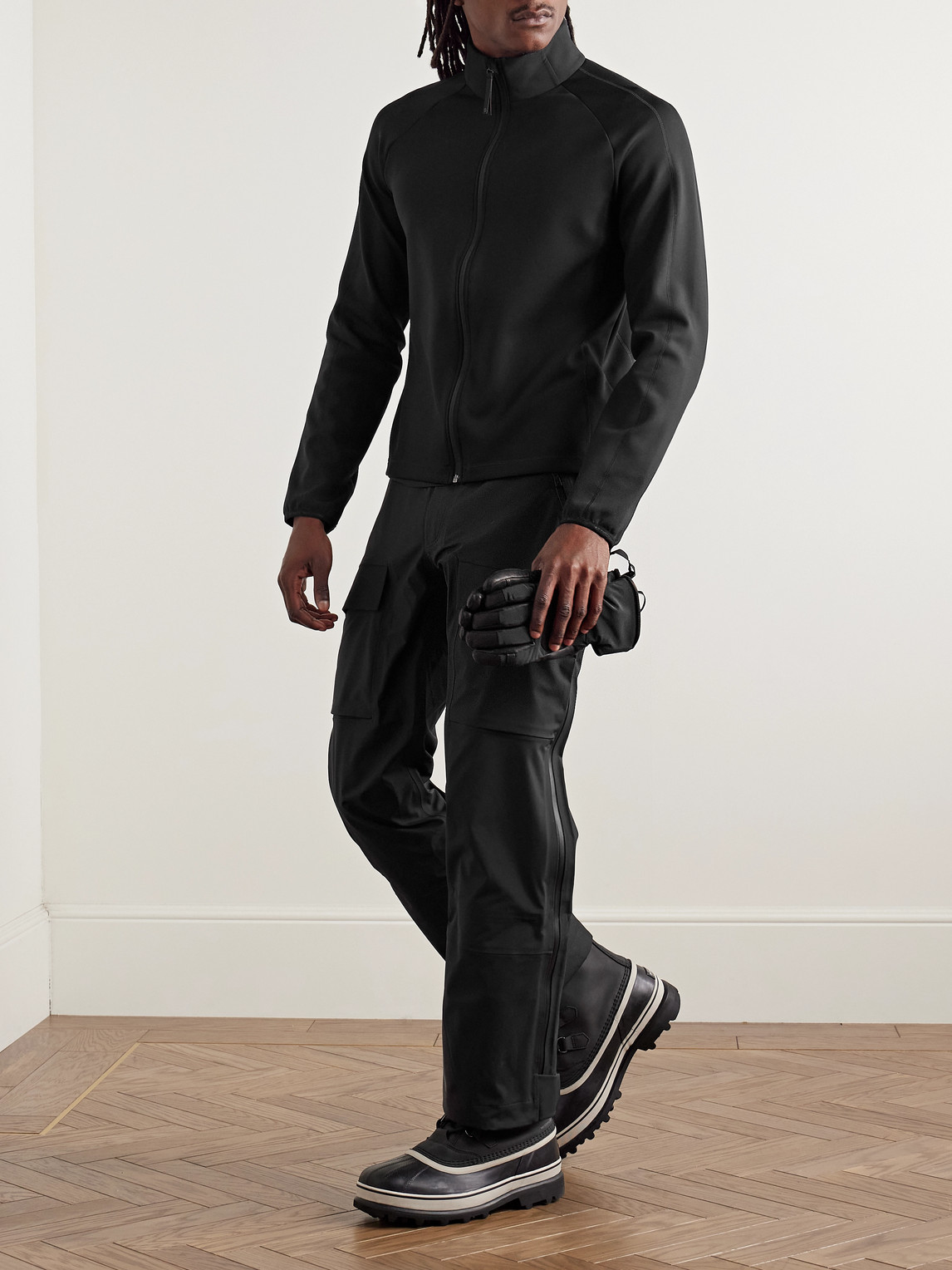 Ajax Slim-Fit Stretch-Jersey Zip-Up Ski Mid-Layer — 2