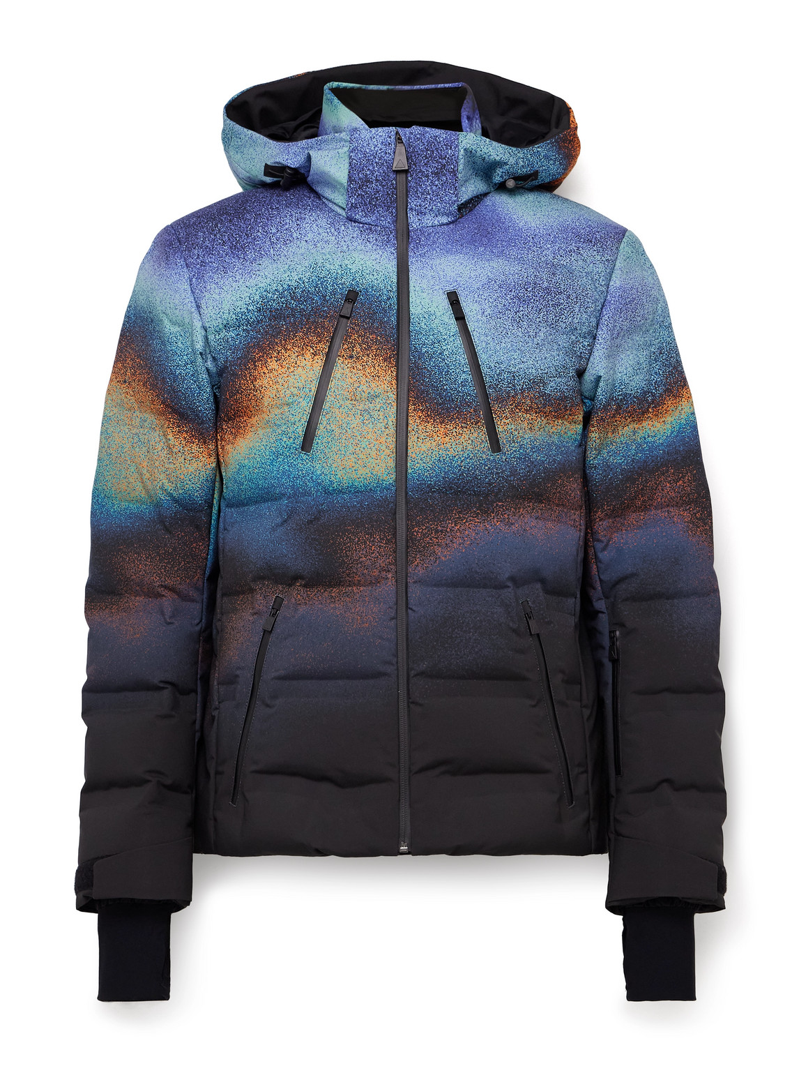 Nuke Suit Printed Quilted Hooded Down Ski Jacket