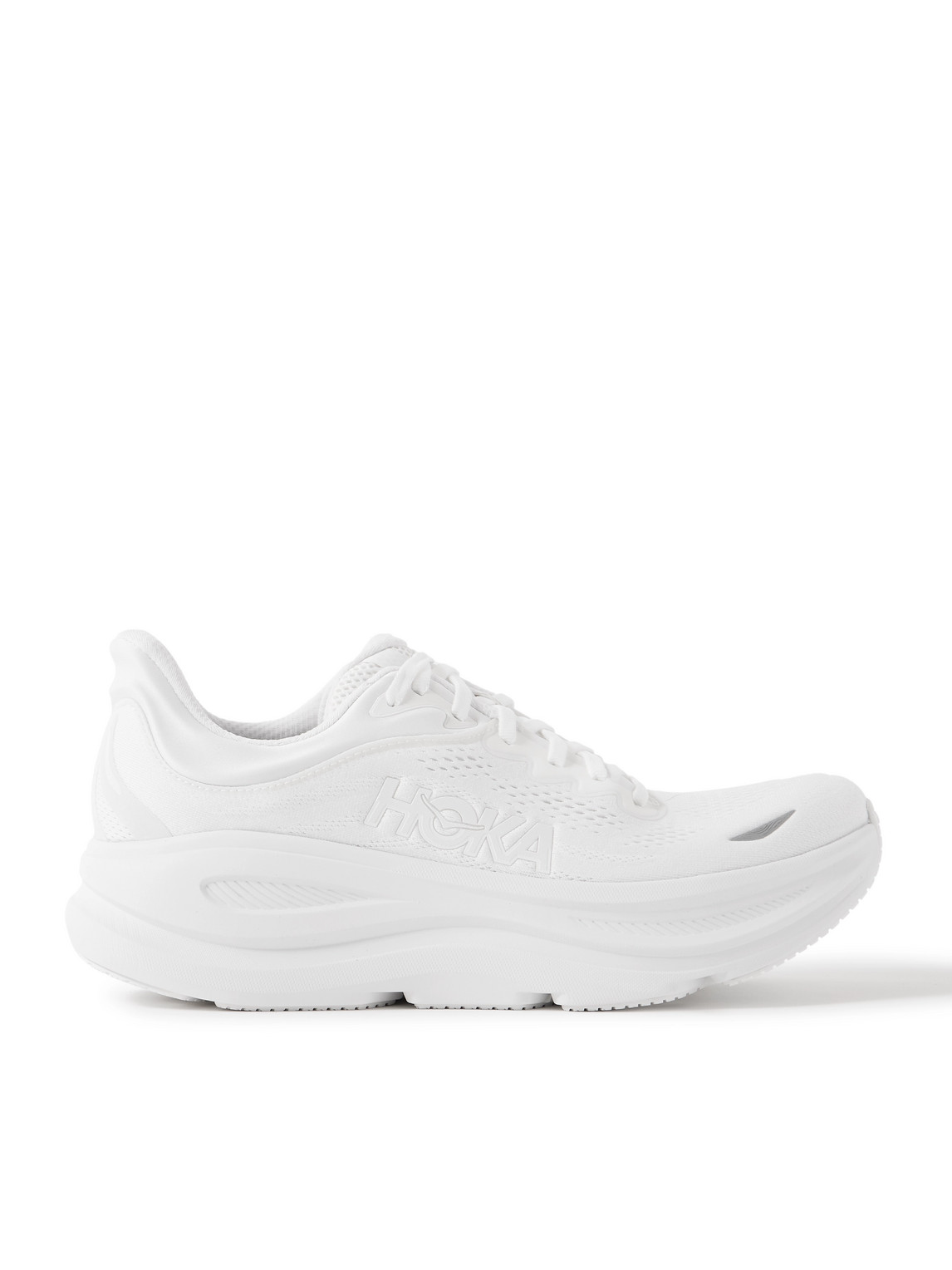 Hoka M Bondi 9 Synthetic Fabric Sneakers In White
