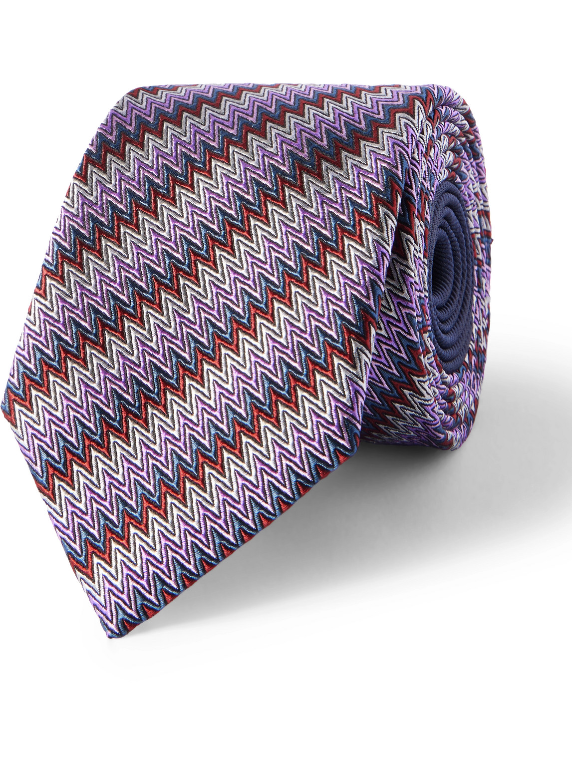 7cm Striped Silk-Jacquard Tie