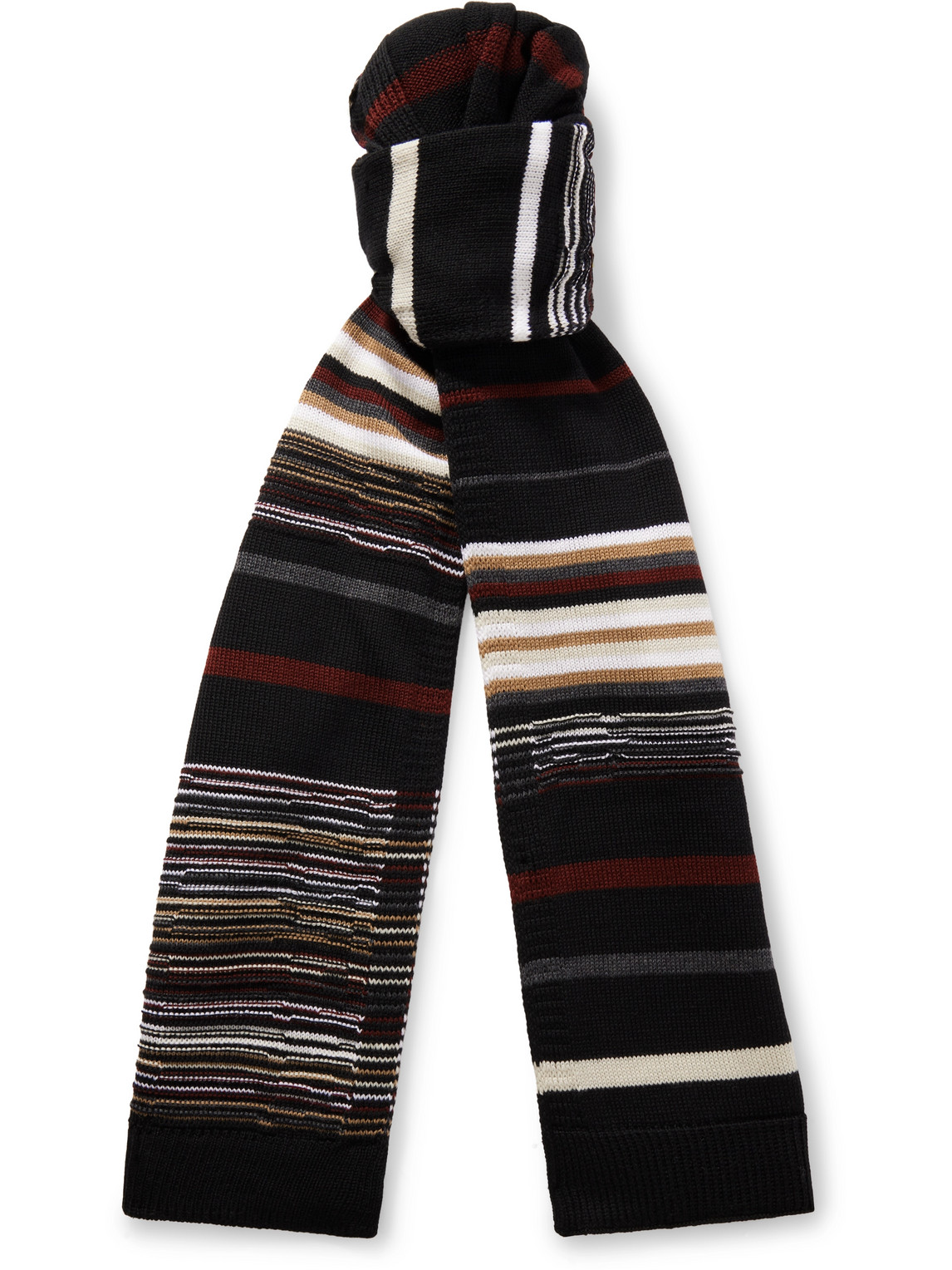Striped Wool Scarf