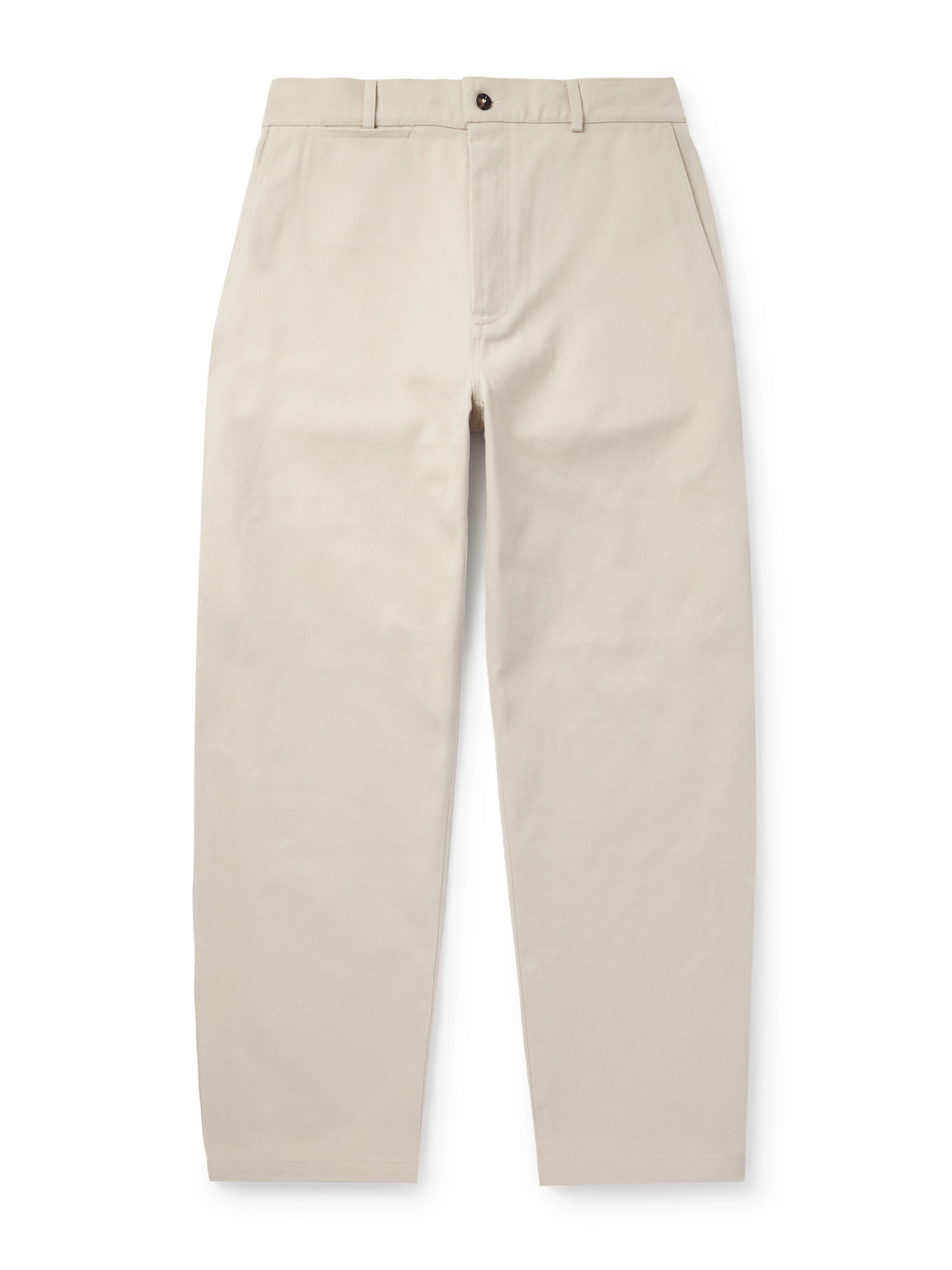 Balloon Straight-Leg Cotton-Drill Trousers