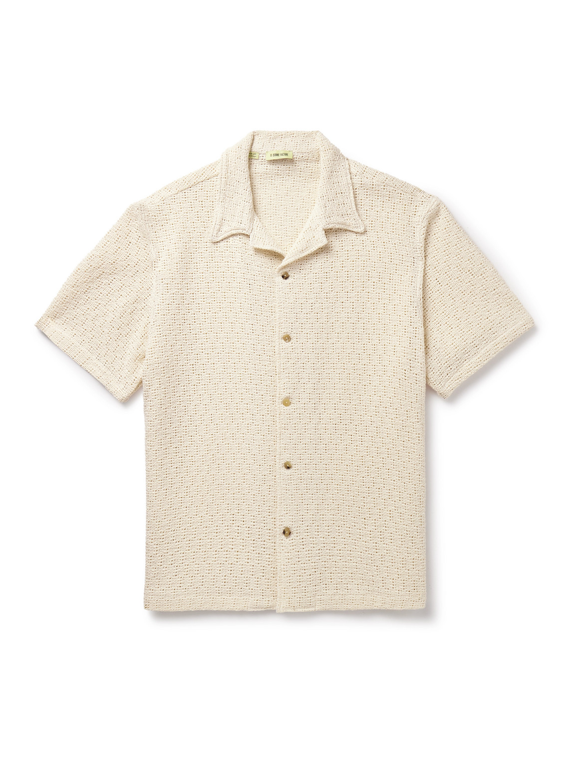 Holiday Camp-Collar Cotton Shirt