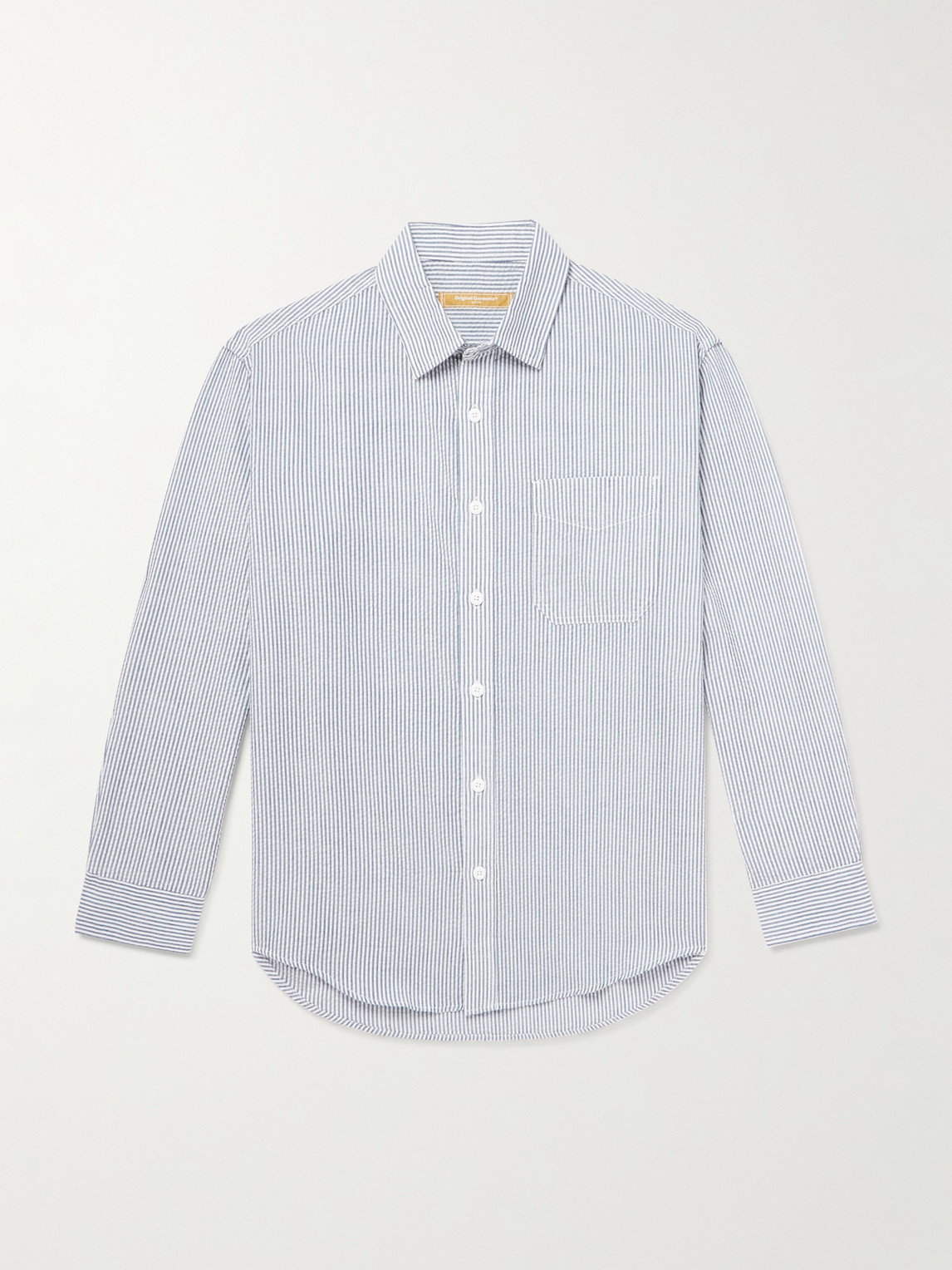 FrizmWORKS OG Oversized triped Cotton-Blend eersucker hirt - Men