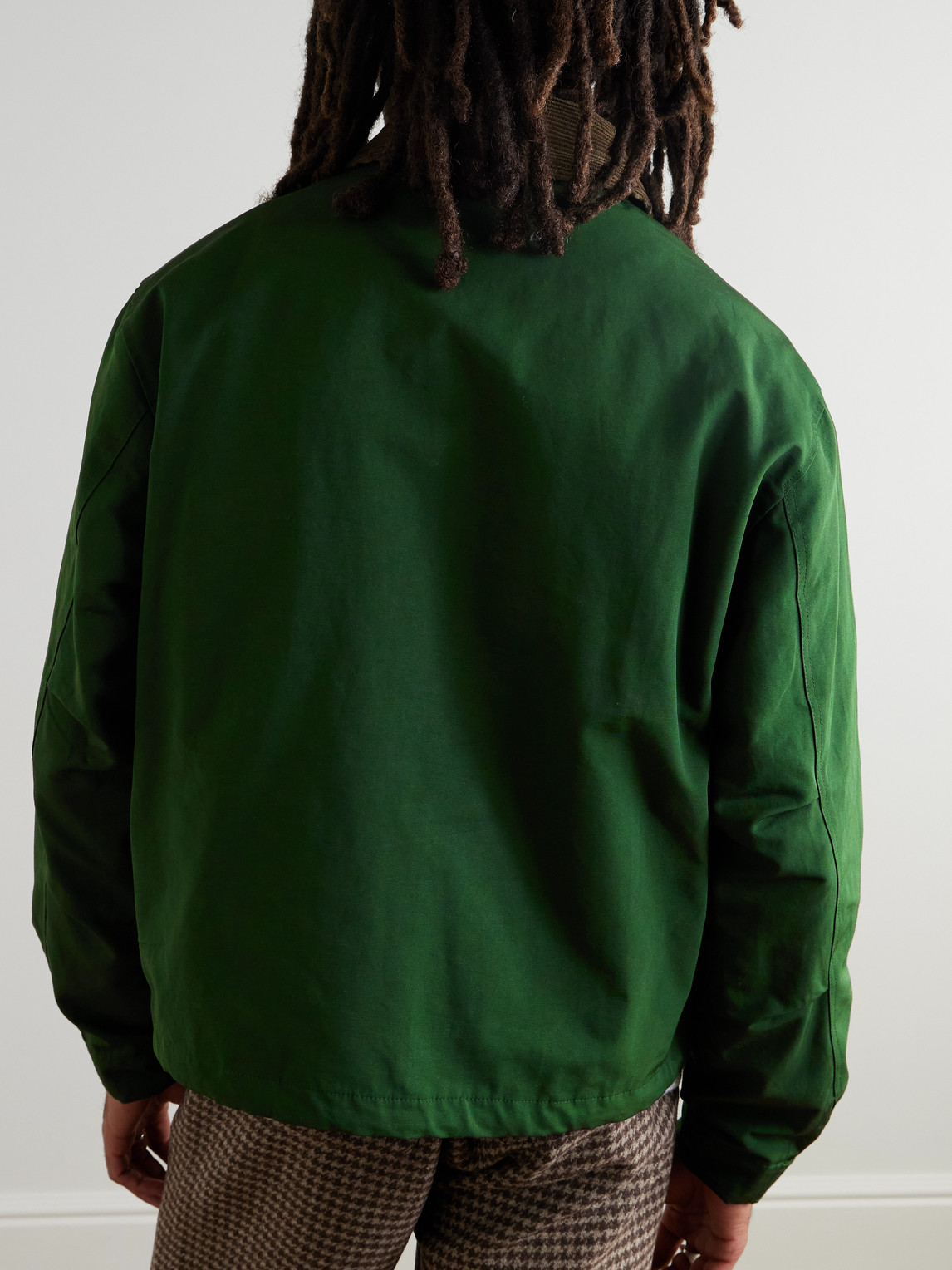 FRIZMWORKS CORDUROY-TRIMMED COTTON-BLEND JACKET
