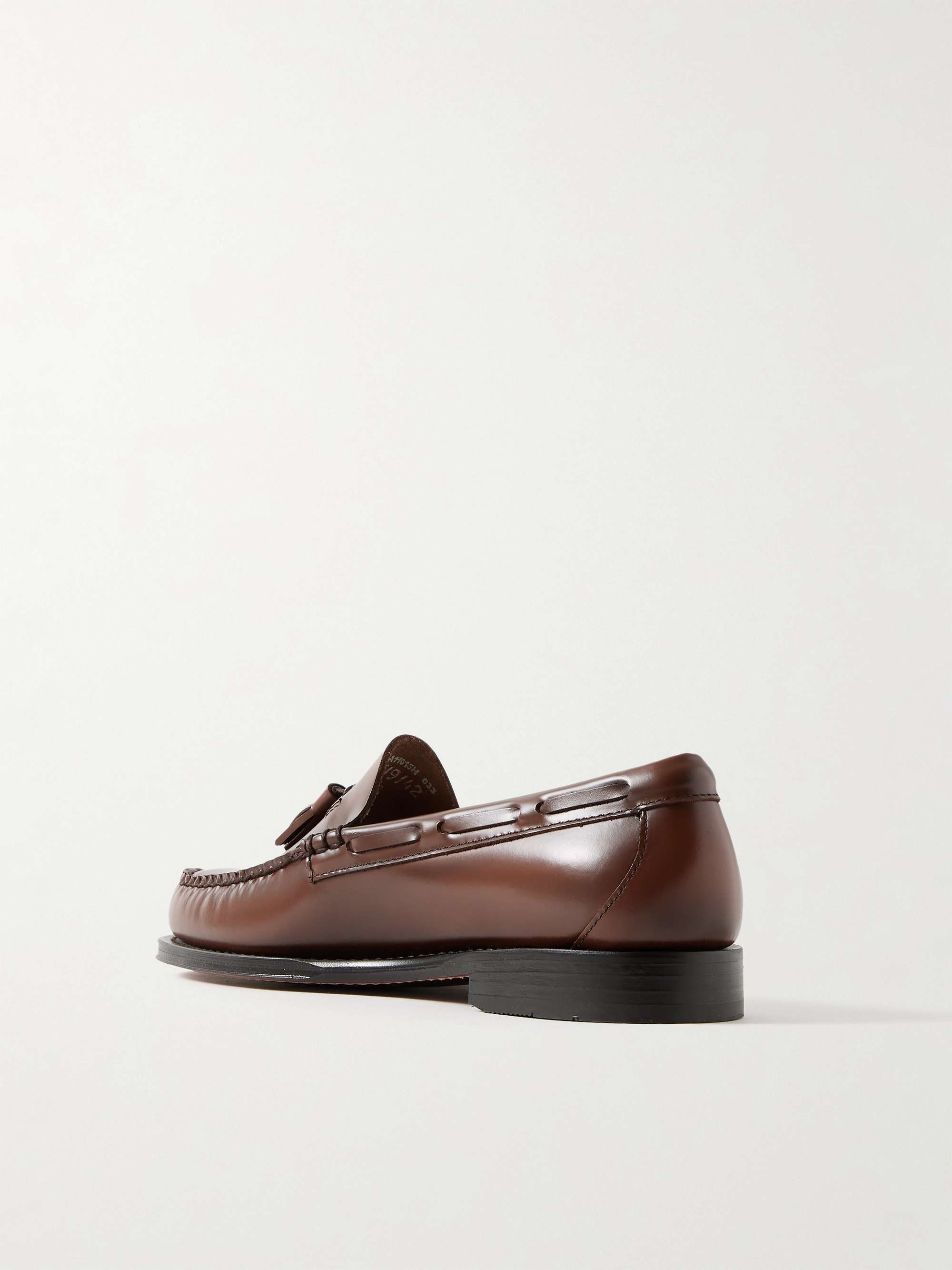 G.H. BASS Weejuns Heritage Larkin Glossed-Leather Tasselled Loafers