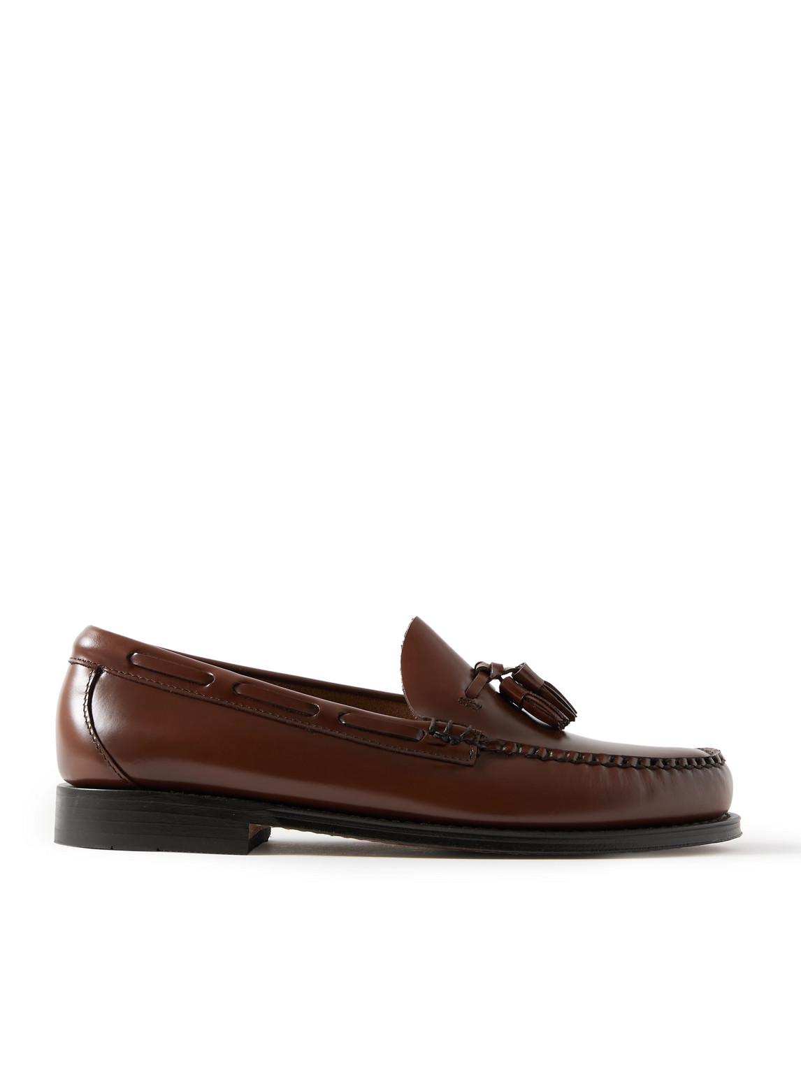 G.H. BASS Weejuns Heritage Larkin Glossed-Leather Tasselled Loafers