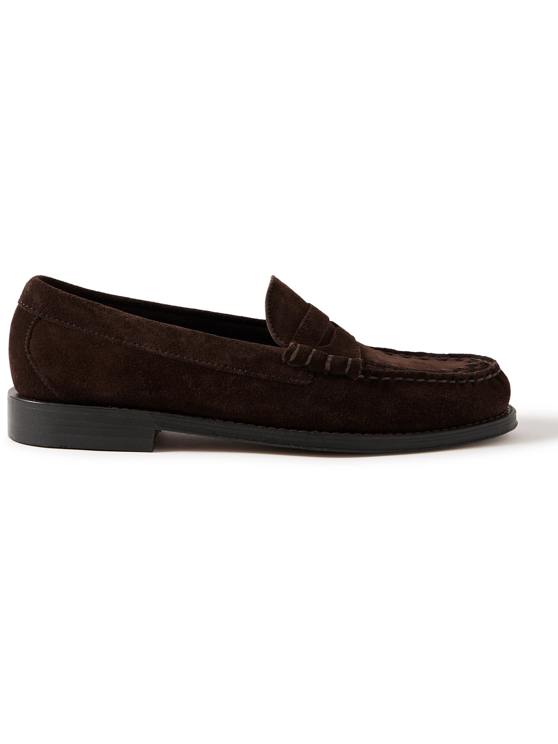 G.H. BASS Weejuns Heritage Larson Woven Suede Penny Loafers
