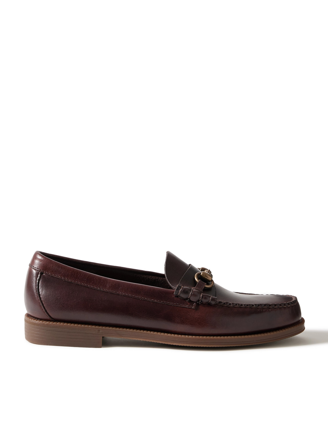 Gh Bass Weejuns Lincoln Embellished Leather Loafers In Brown
