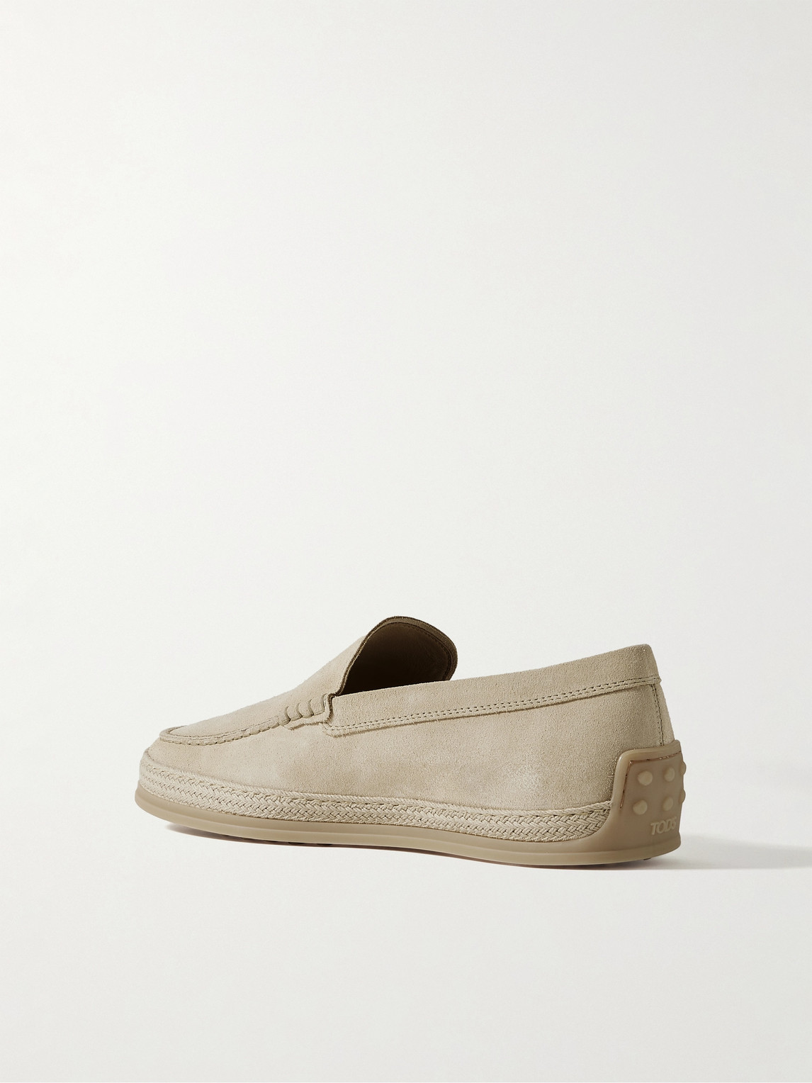 Tod's Suede Loafers In Neutrals