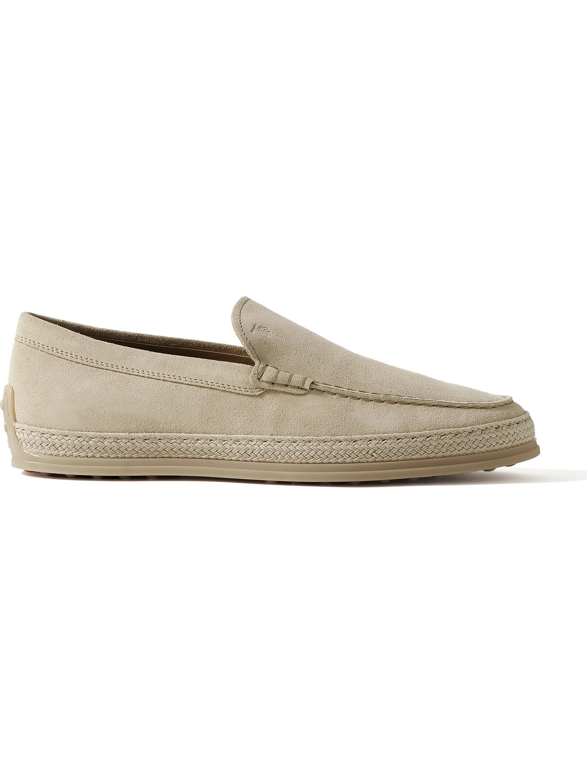 Tod's Suede Loafers In Neutrals