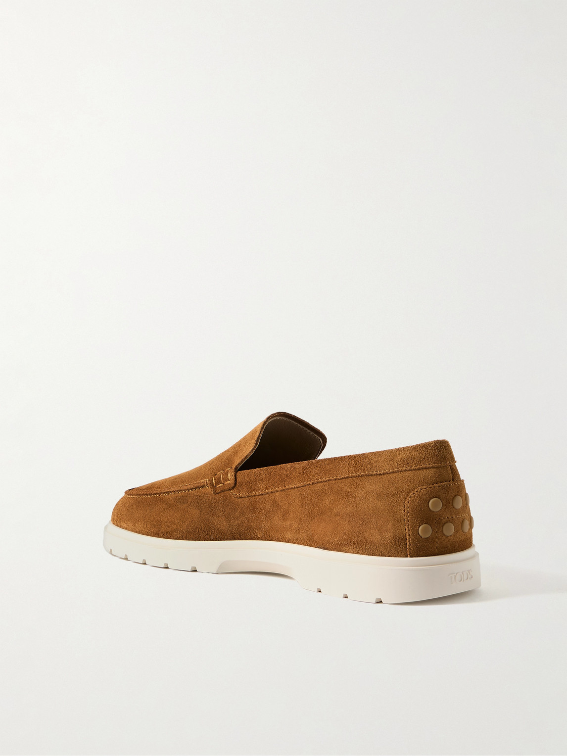 Tod's Suede Loafers In Brown