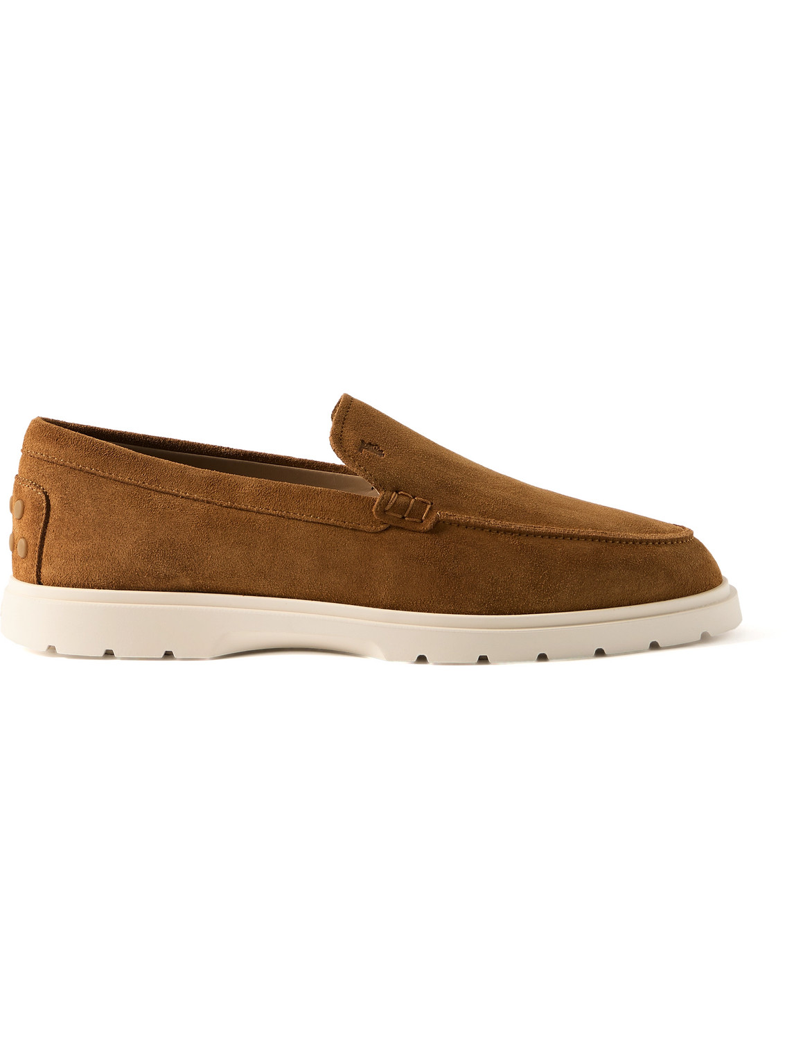 Tod's Suede Loafers In Brown