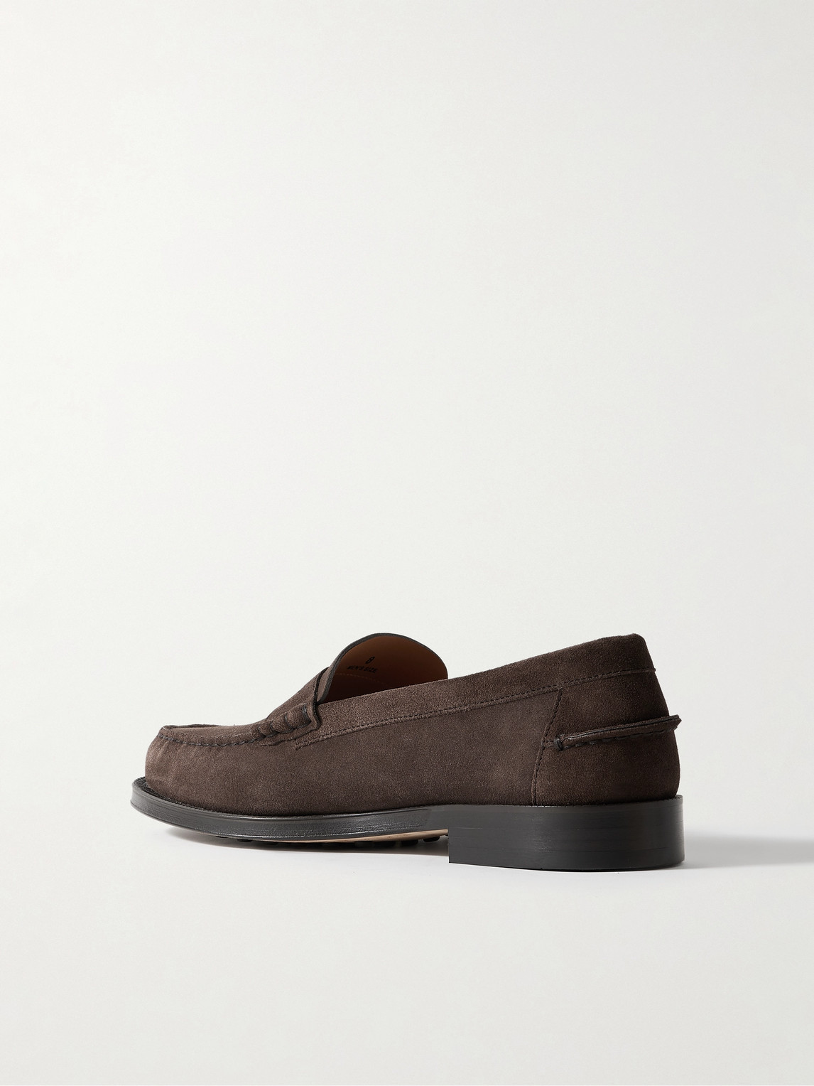 Tod's Suede Penny Loafers In Brown