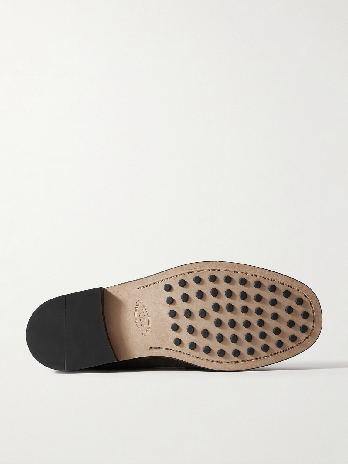 Tod's Suede Penny Loafers In Brown