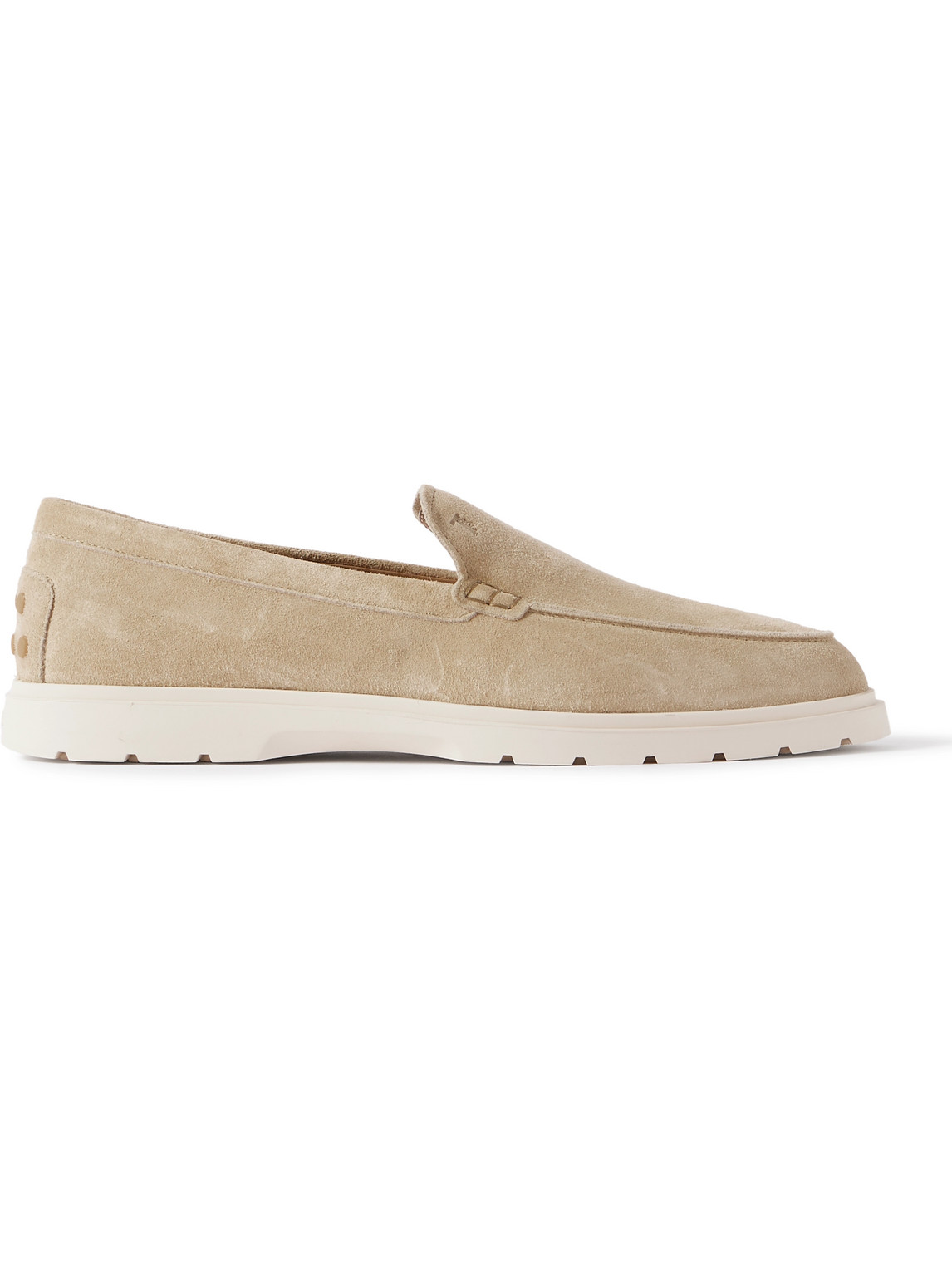 Tod's Gommino Suede Loafers In Neutrals