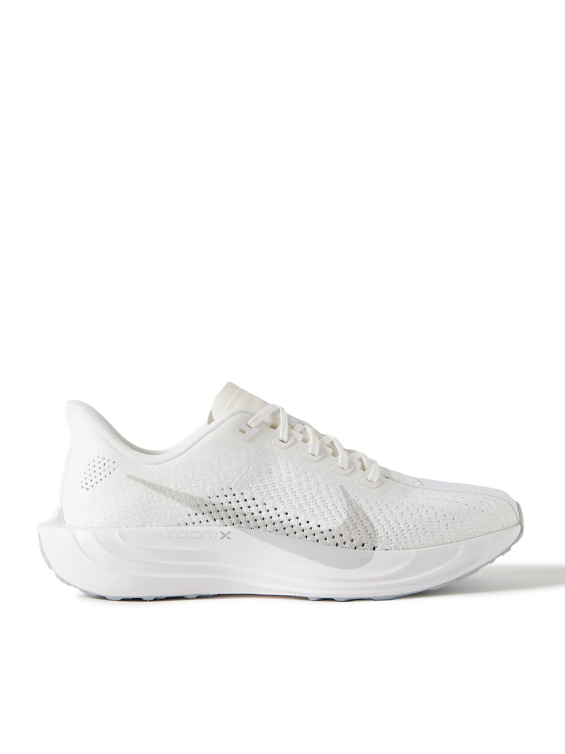 Pegasus Plus Canvas-Trimmed Flyknit Sneakers