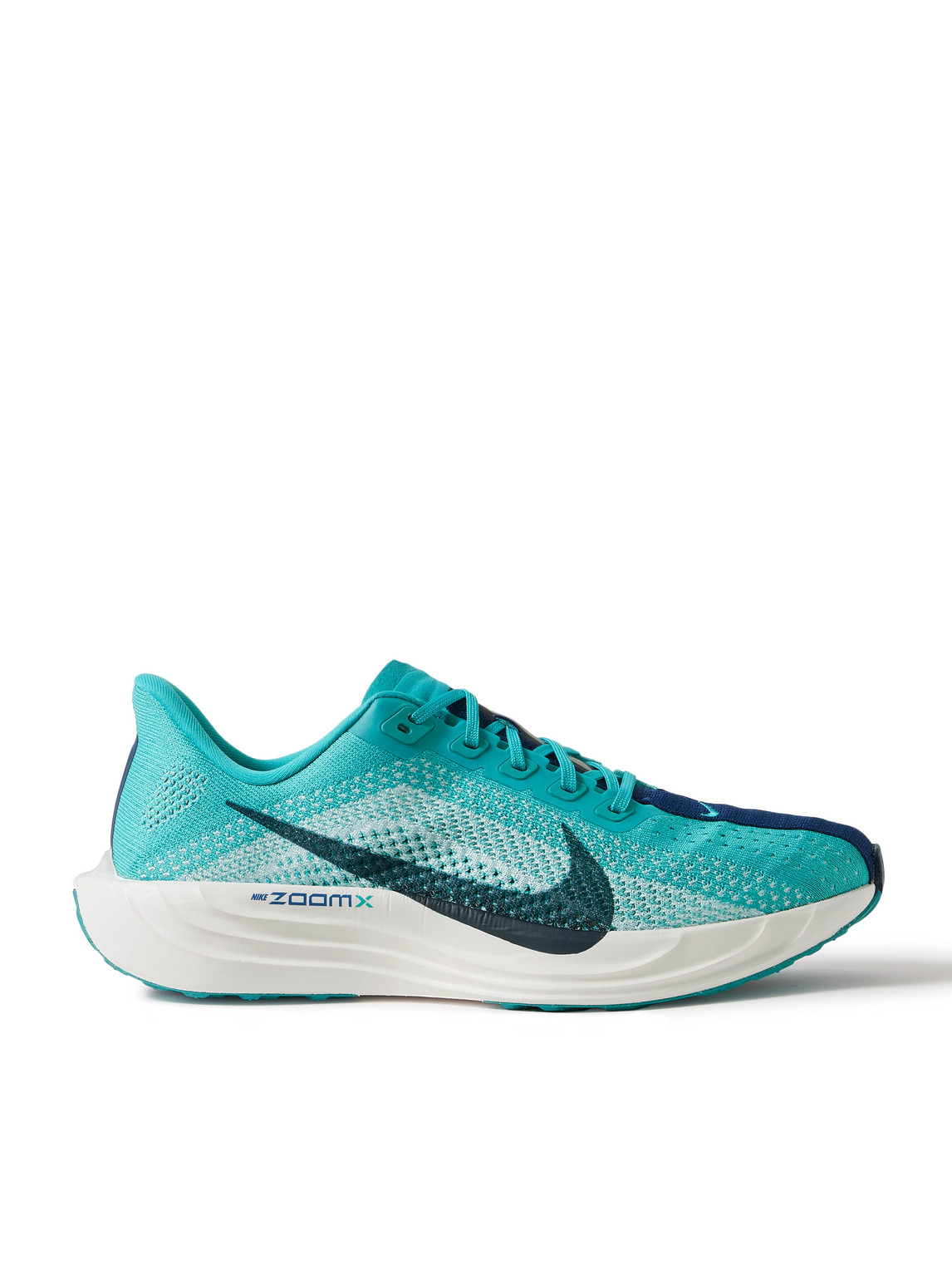 Pegasus Plus Canvas-Trimmed Flyknit Sneakers