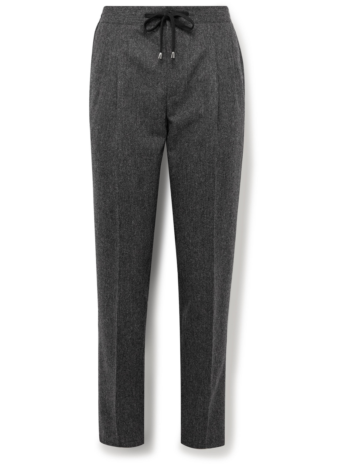 Tapered Wool-Blend Drawstring Trousers