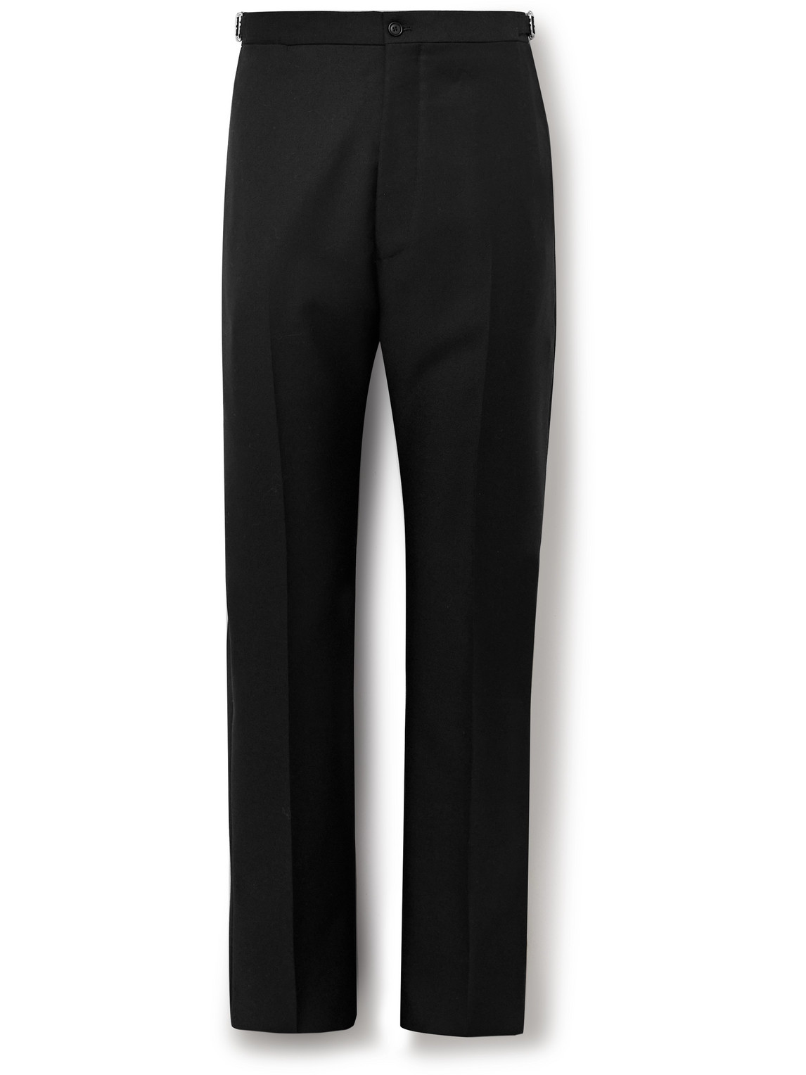 Slim-Fit Straight-Leg Grain de Poudre Wool Tuxedo Trousers