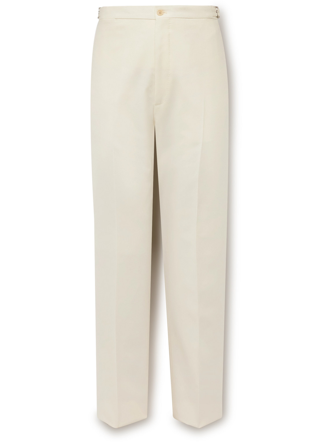 Slim-Fit Straight-Leg Wool-Flannel Tuxedo Trousers
