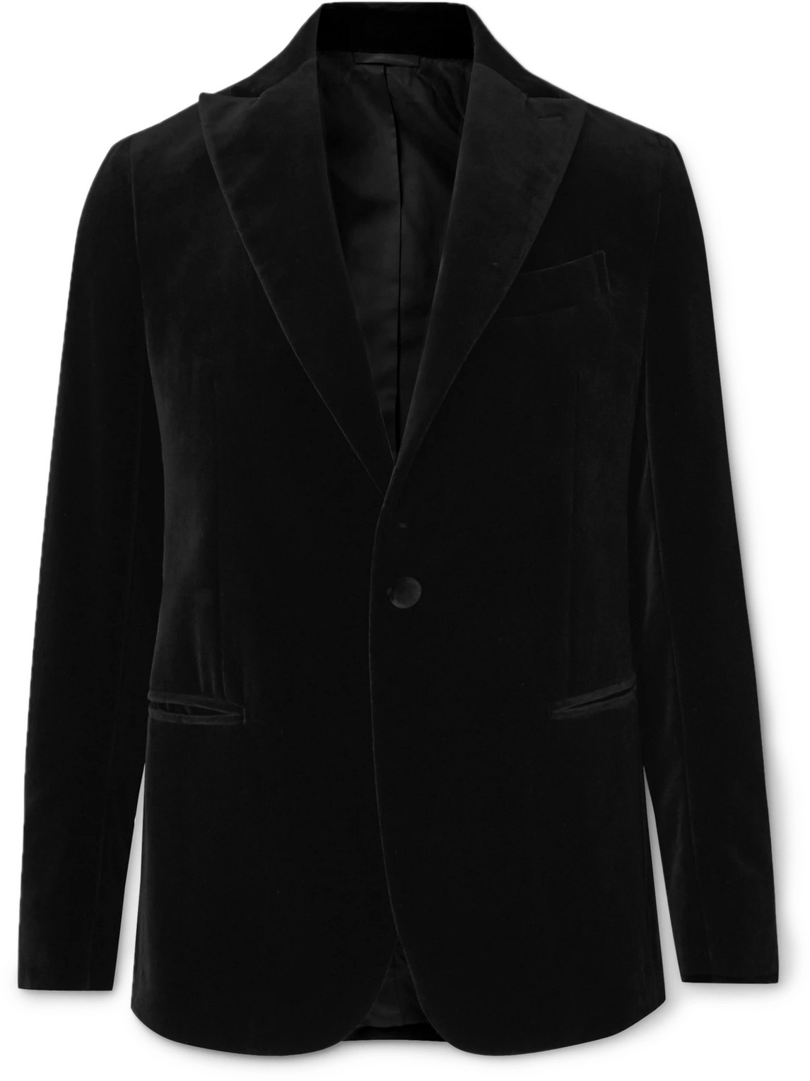 Cotton-Velvet Tuxedo Jacket