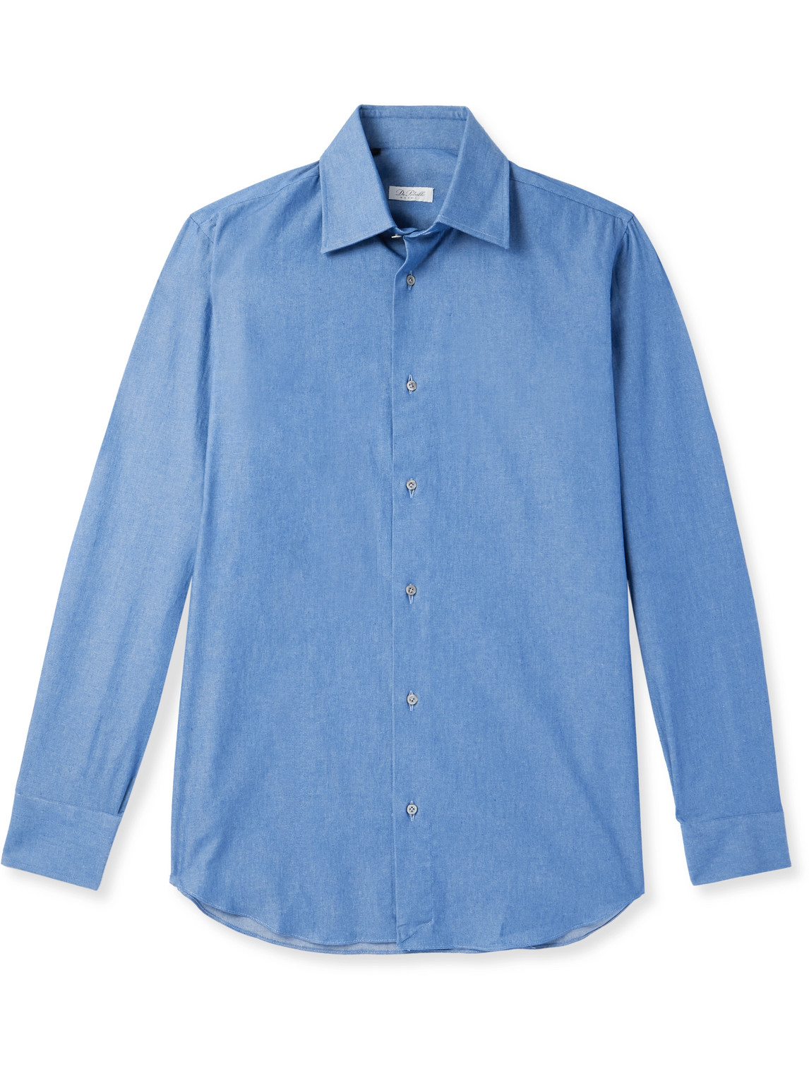 Brushed Cotton-Chambray Shirt