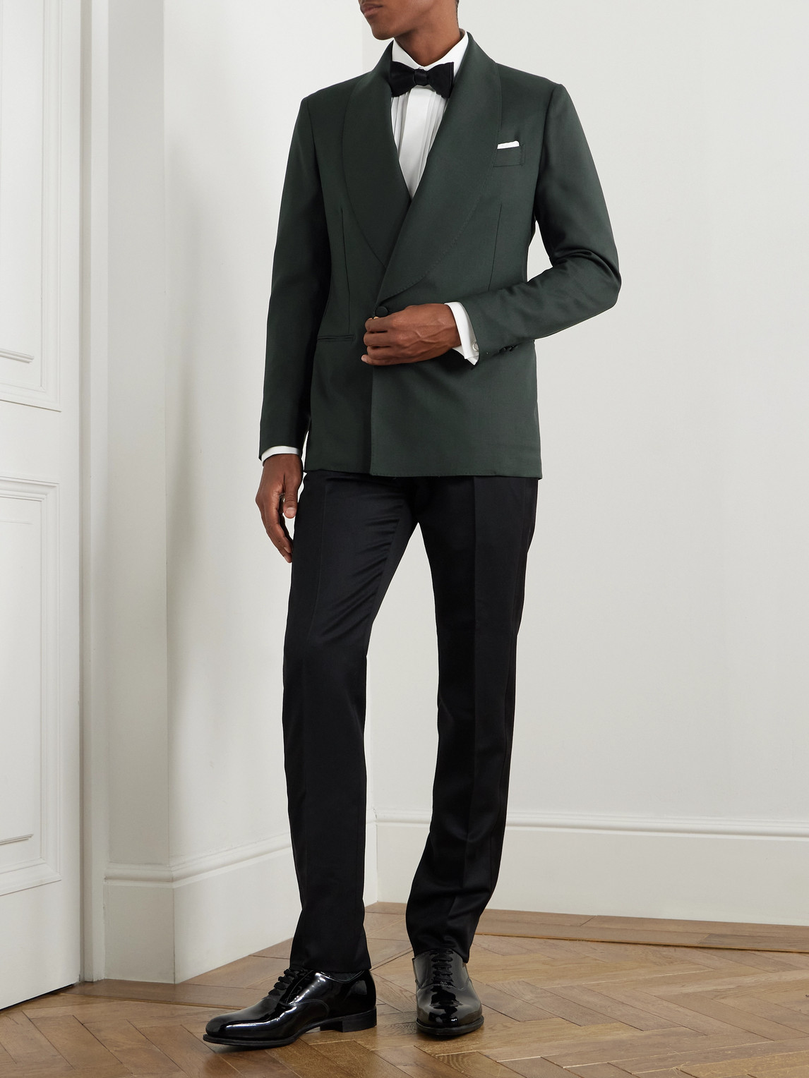 De Petrillo Virgin Wool Tuxedo Jacket - Men