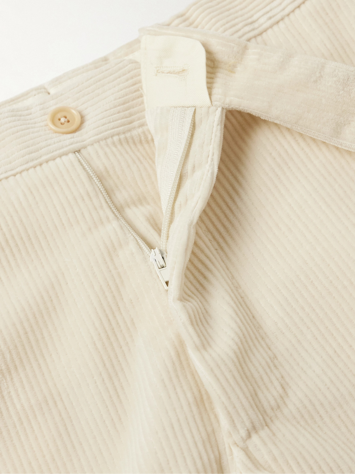 Slim-Fit Cotton-Blend Corduroy Trousers